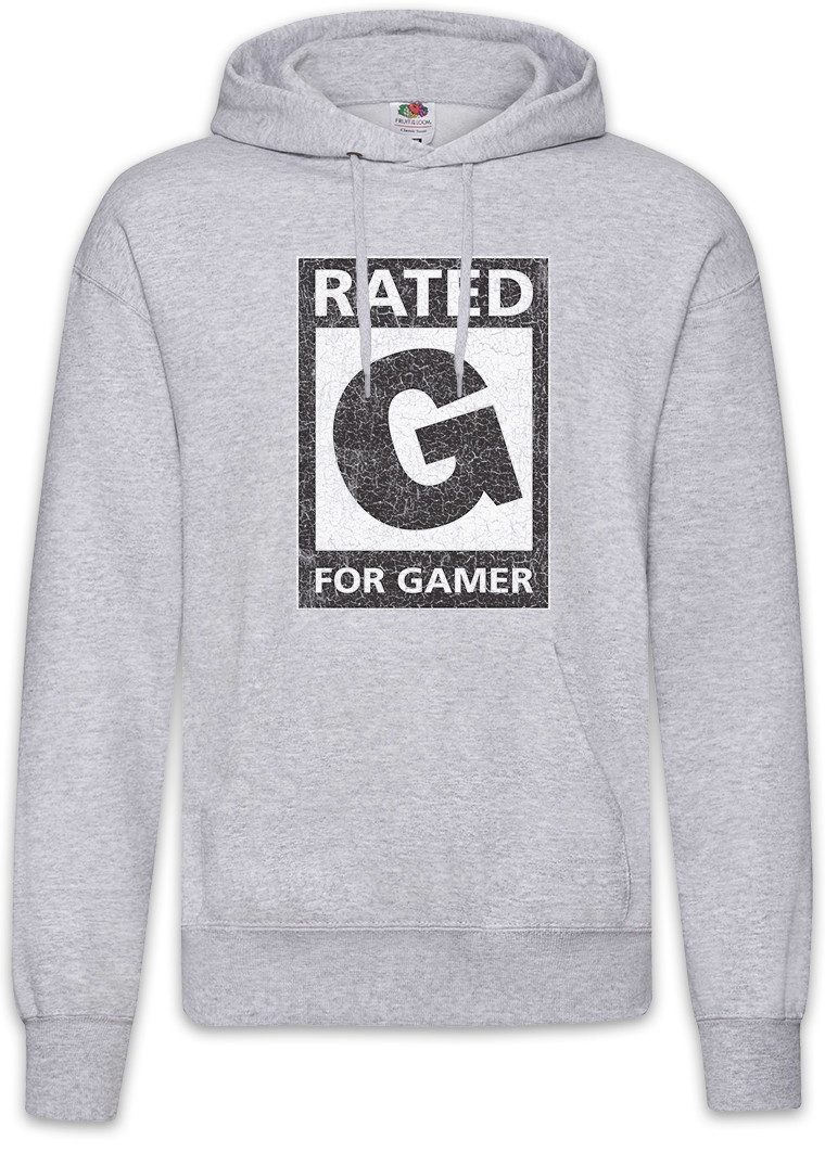 Hoodie Rated For Gamer Herren Hoodie Gamer Gaming Games Nerd Geek Thumbs Up