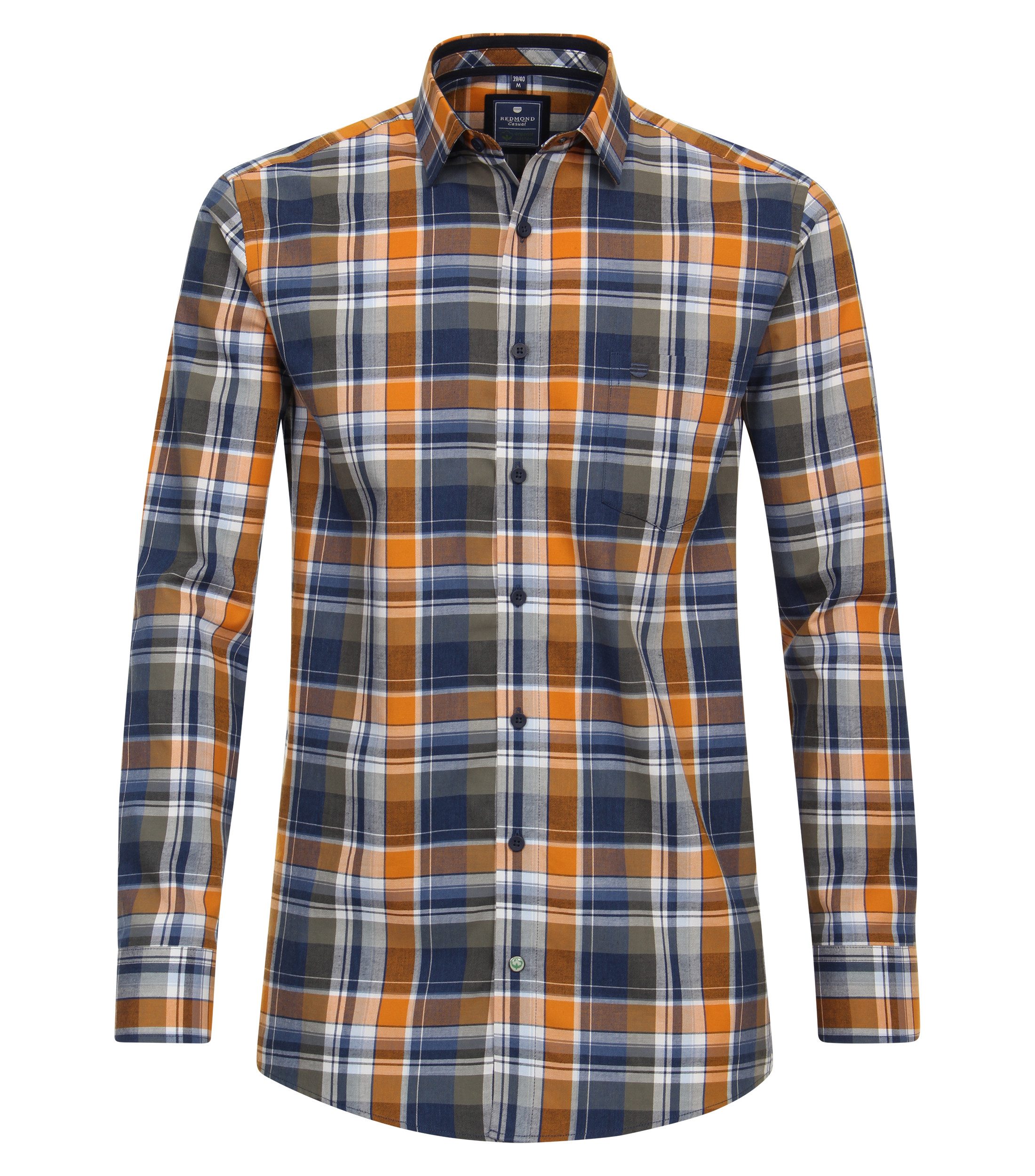 Langarmhemd kariert Comfort Fit