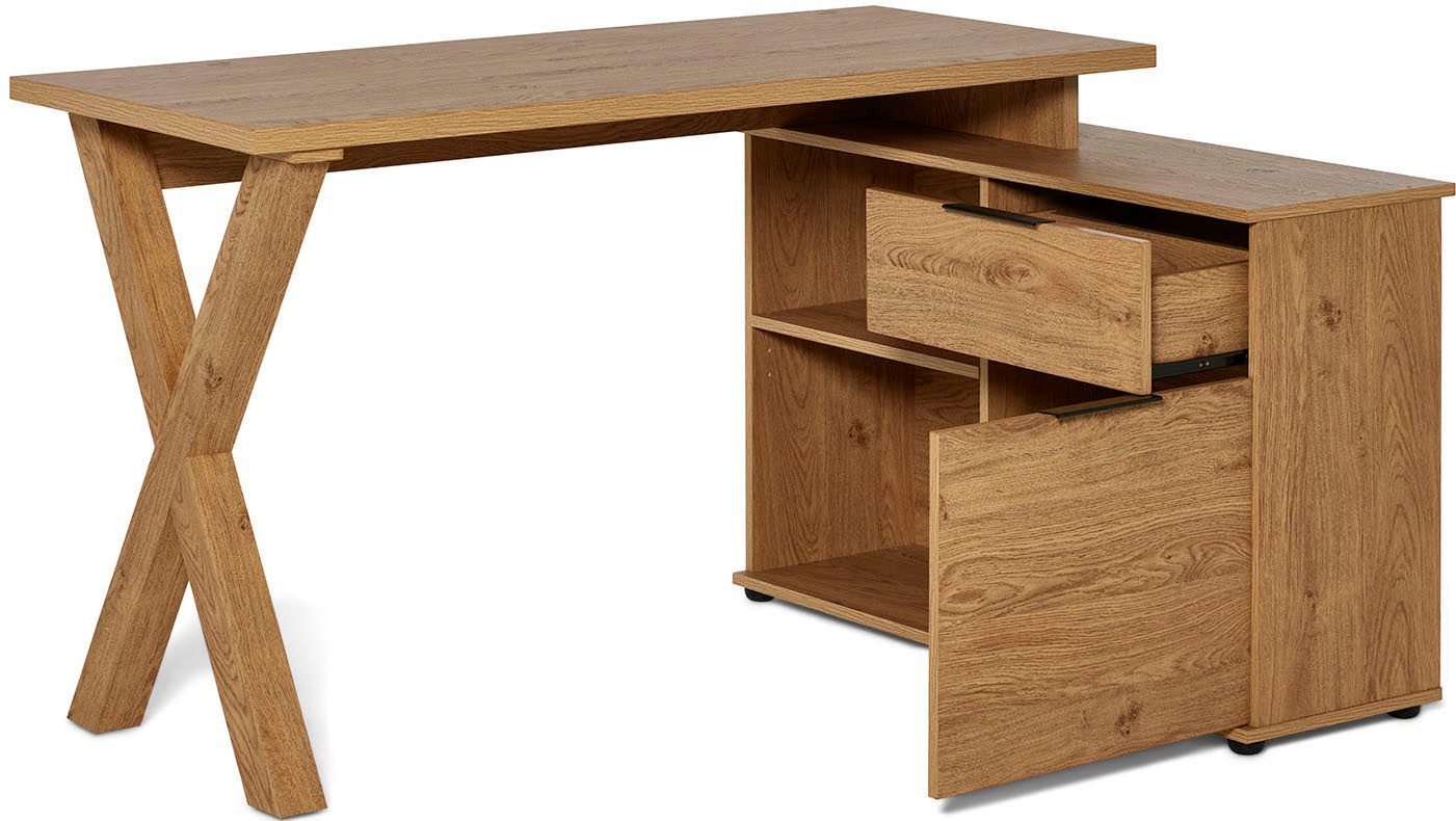 Jahnke Eckschreibtisch X-CLUB C 40 E (1-St), wechselseitig montierbar, X-Gestell