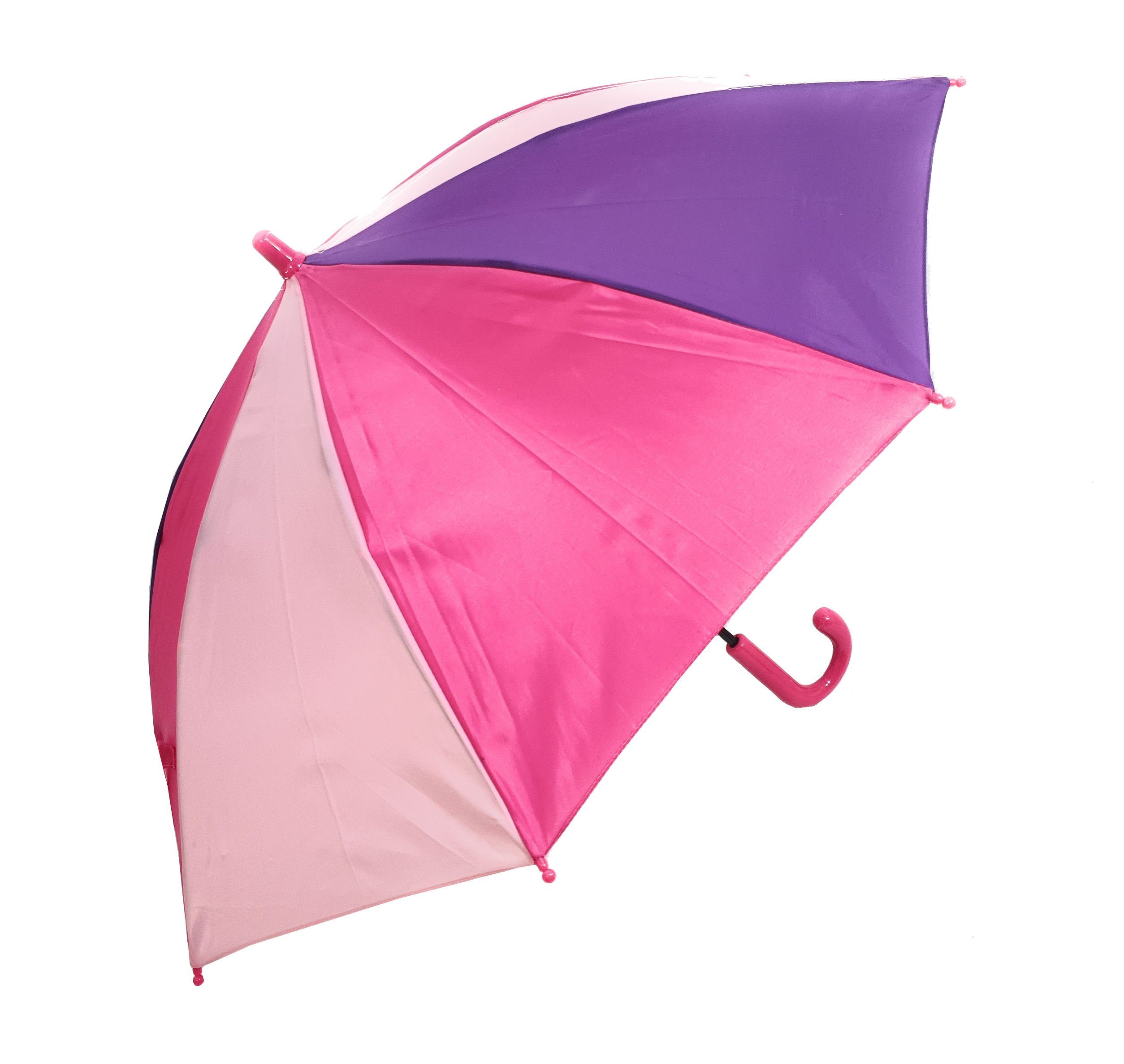 Dr. Neuser Stockregenschirm Kinder Regenschirm mit Automatik rosa pink lila lila pink rosa