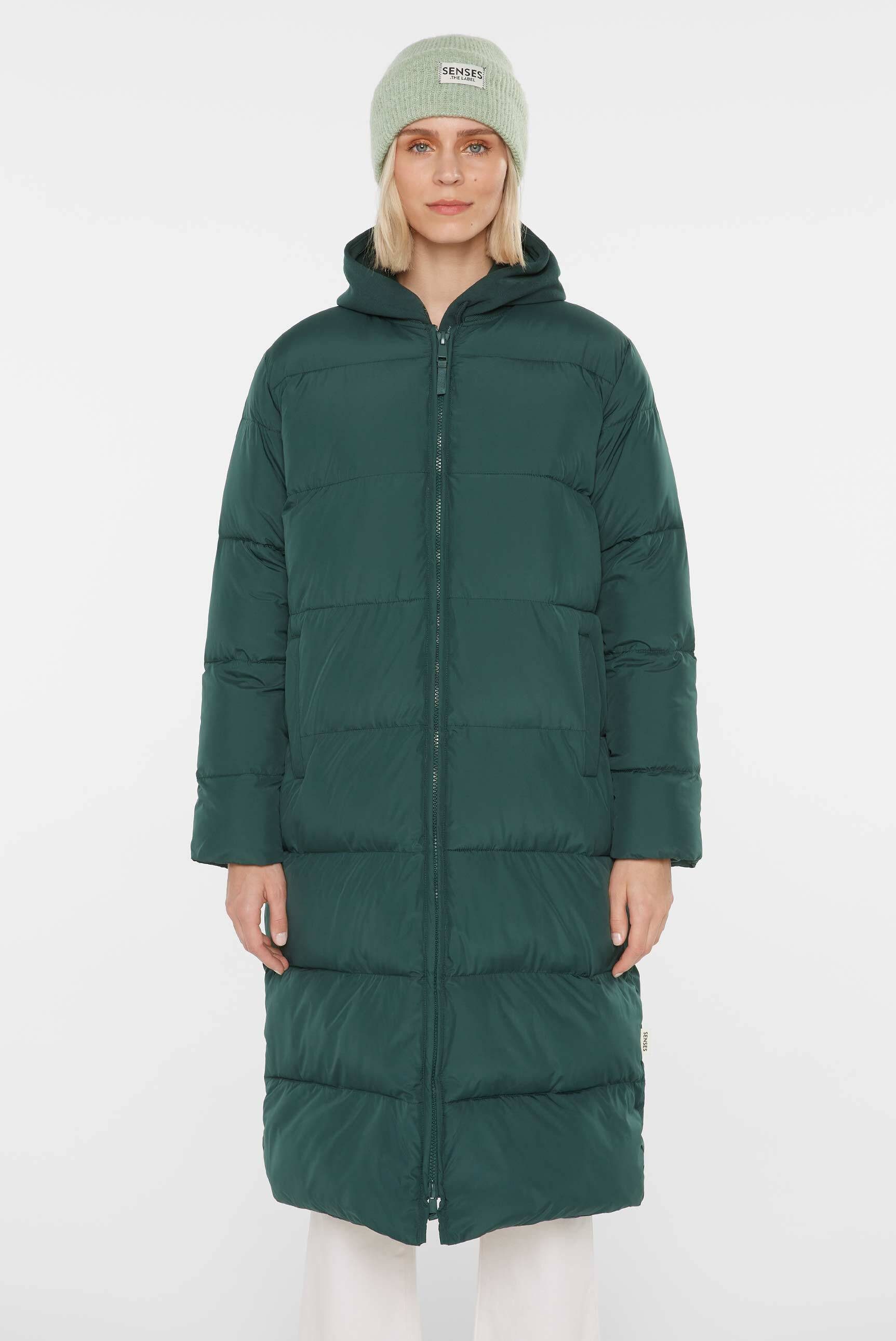 SENSES.THE LABEL Langjacke mit Zwei-Wege-Reißverschluss
