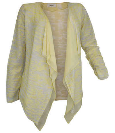 YESET Shirtjacke Damen Shirtjacke Ausbrenner-Jacke Shirt Gr. 36/38 gelb 118108
