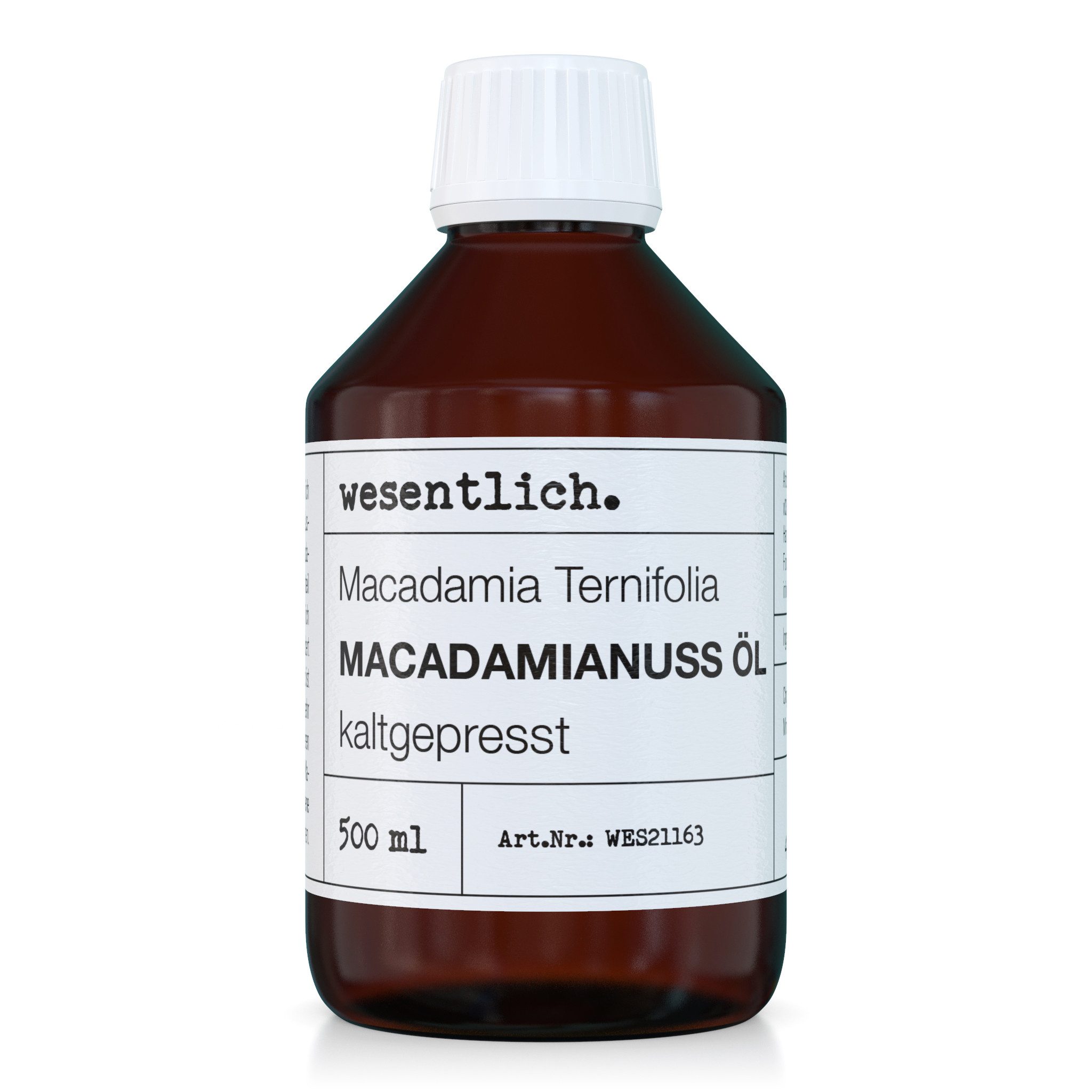 wesentlich. Körperöl Macadamianussöl 500ml