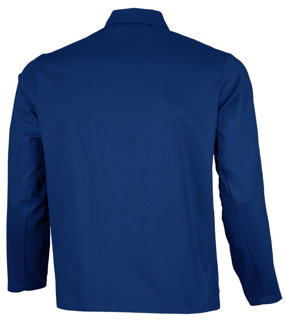 Qualitex Workwear Arbeitsjacke lange basic Werkstattjacke -BW 240 g - waschbar, aus reiner Baumwolle (1-St) Langjacke mit 5 Taschen - Blickdicht - Strapazierfähig - Pflegeleicht