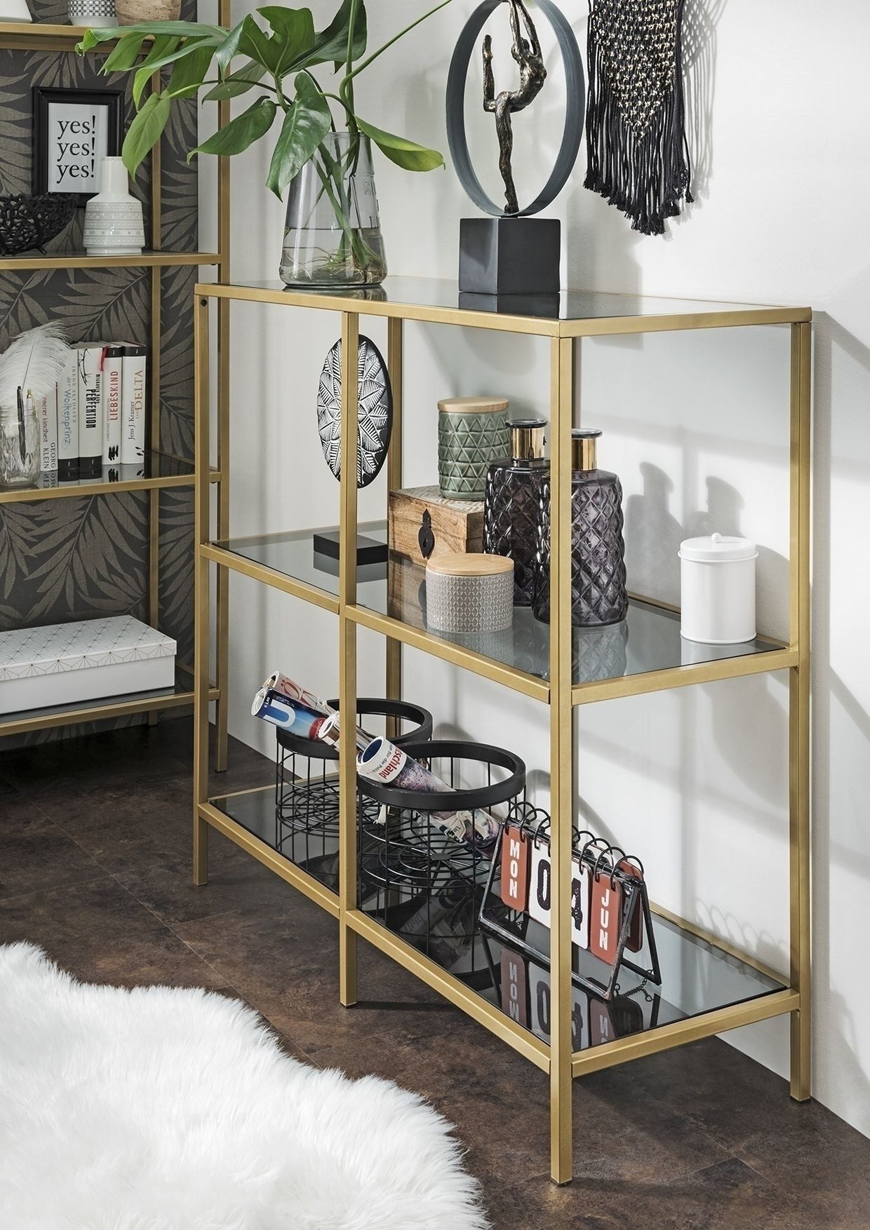 freiraum Ablageregal 3021-39, in Gold, Glas günstig online kaufen