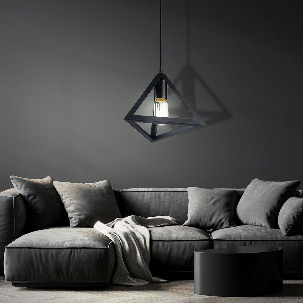 V-TAC Hängeleuchte, Leuchtmittel nicht inklusive, Retro Pendel Hänge Leuchte Wohn Zimmer Decken Lampe