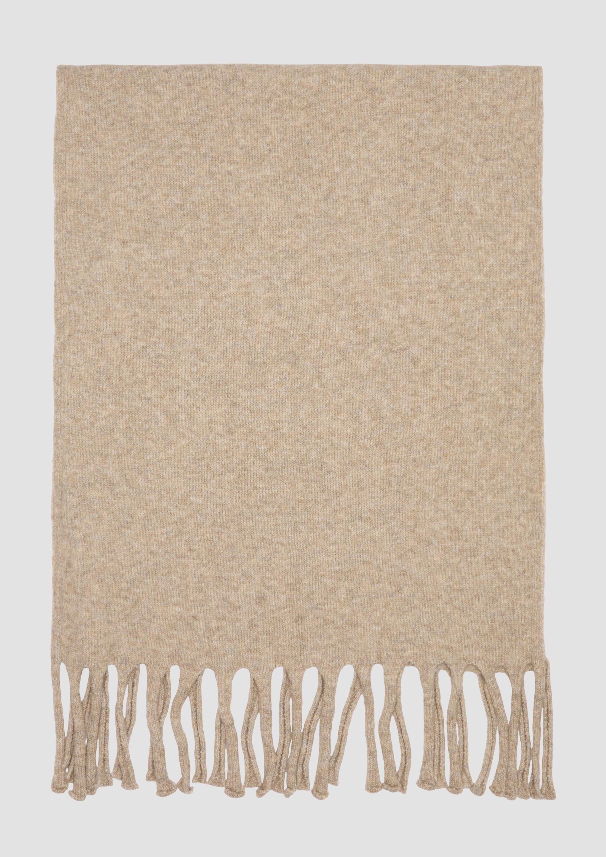 s.Oliver Schal Tuch, Gestrickter Schal mit Fransen