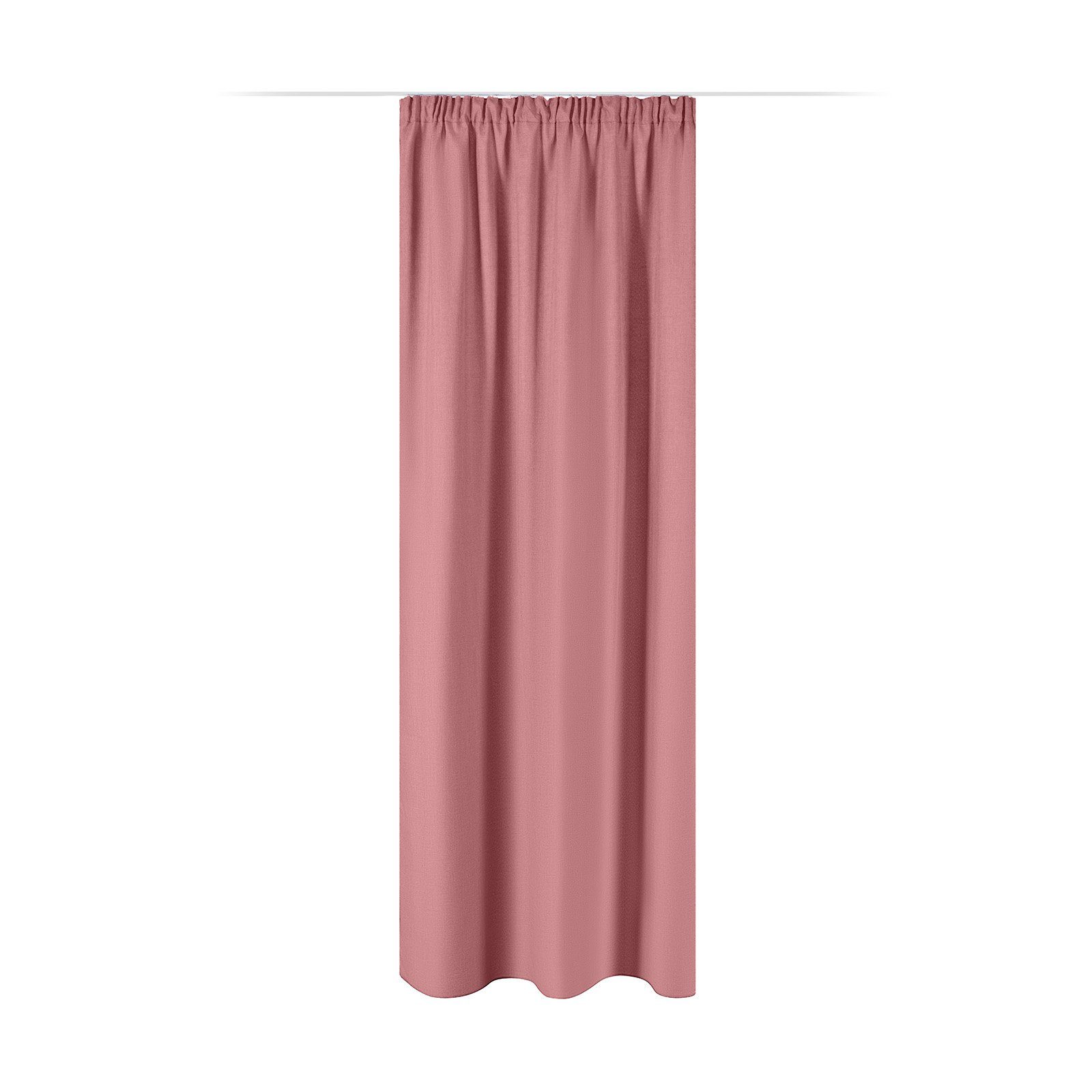JEMIDI mit Vorhang Altrosa Vorhang Kräuselband, Blickdichter 140x245cm