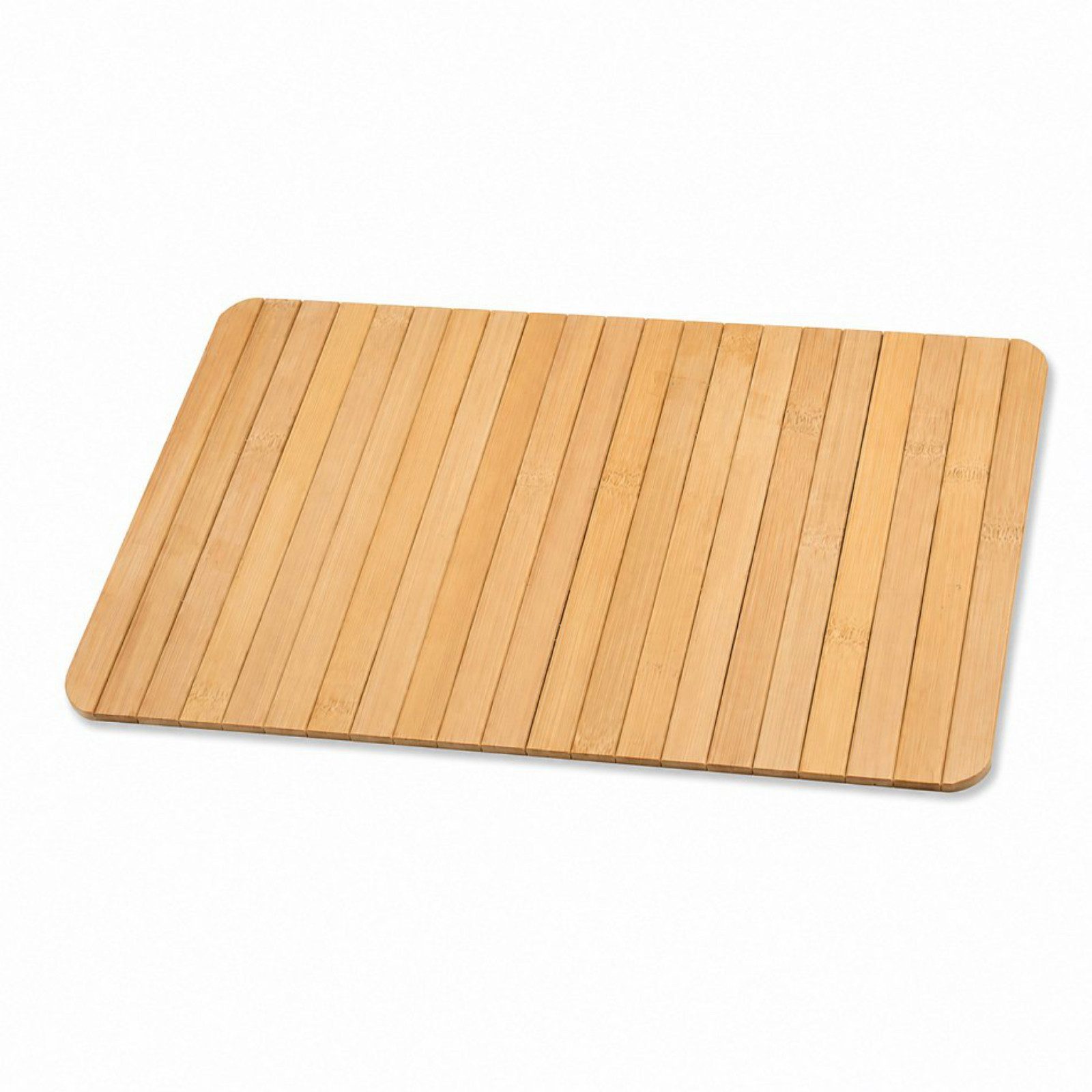 Koopman Tablett Couch 44x24 cm Bambus Braun/Schwarz, Holz, (Stück, 1-tlg., Packung), Schwarz, Lamellen, flexibel, Stopper Unterseite – Bild 2 von 5