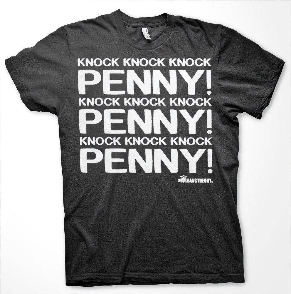 The Big Bang Theory T-Shirt Penny Knock Knock Knock Big Tall T-Shirt