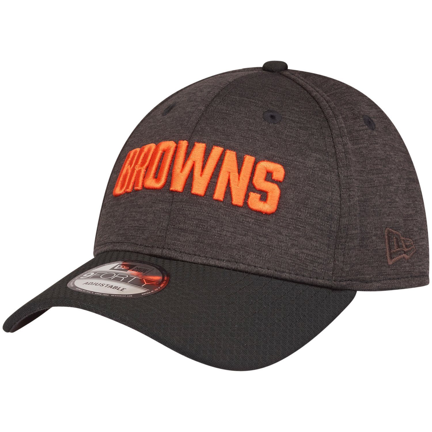 SHADOW Browns Teams Era Hex New NFL Cleveland Trucker 9Forty Tech Strapback Cap