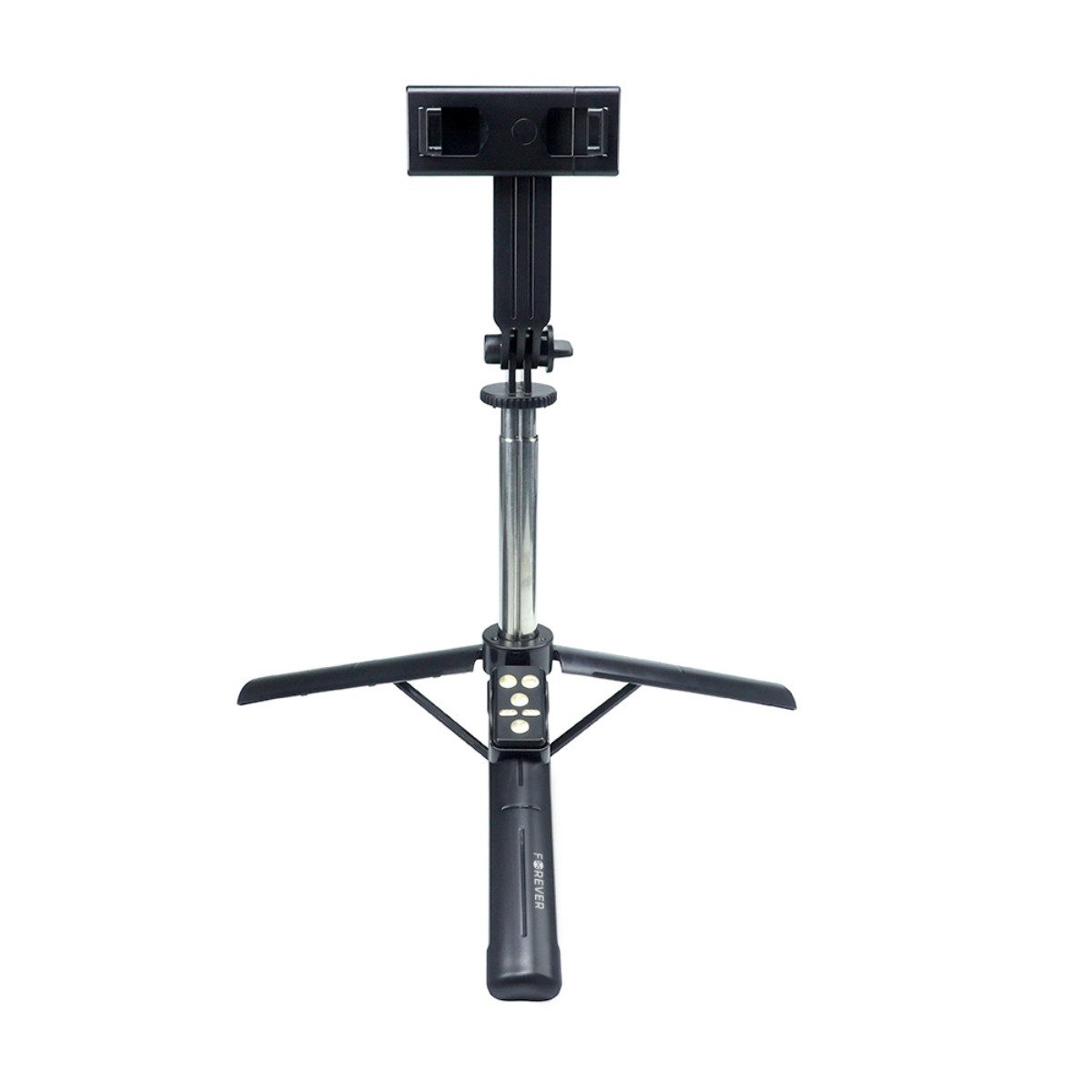 Forever Selfie-Stick SST-100, 100 cm ausziehbar, 360° drehbar, Stativ und Bluetooth-Fernauslöser