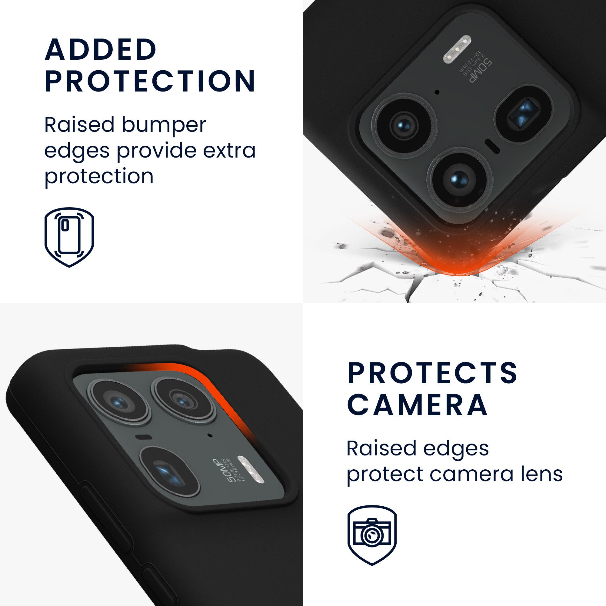 kwmobile Handyhülle Handyhülle für Motorola Edge 50 Ultra Hülle, Weiches Handy Silikon Case - Schutzhülle Cover