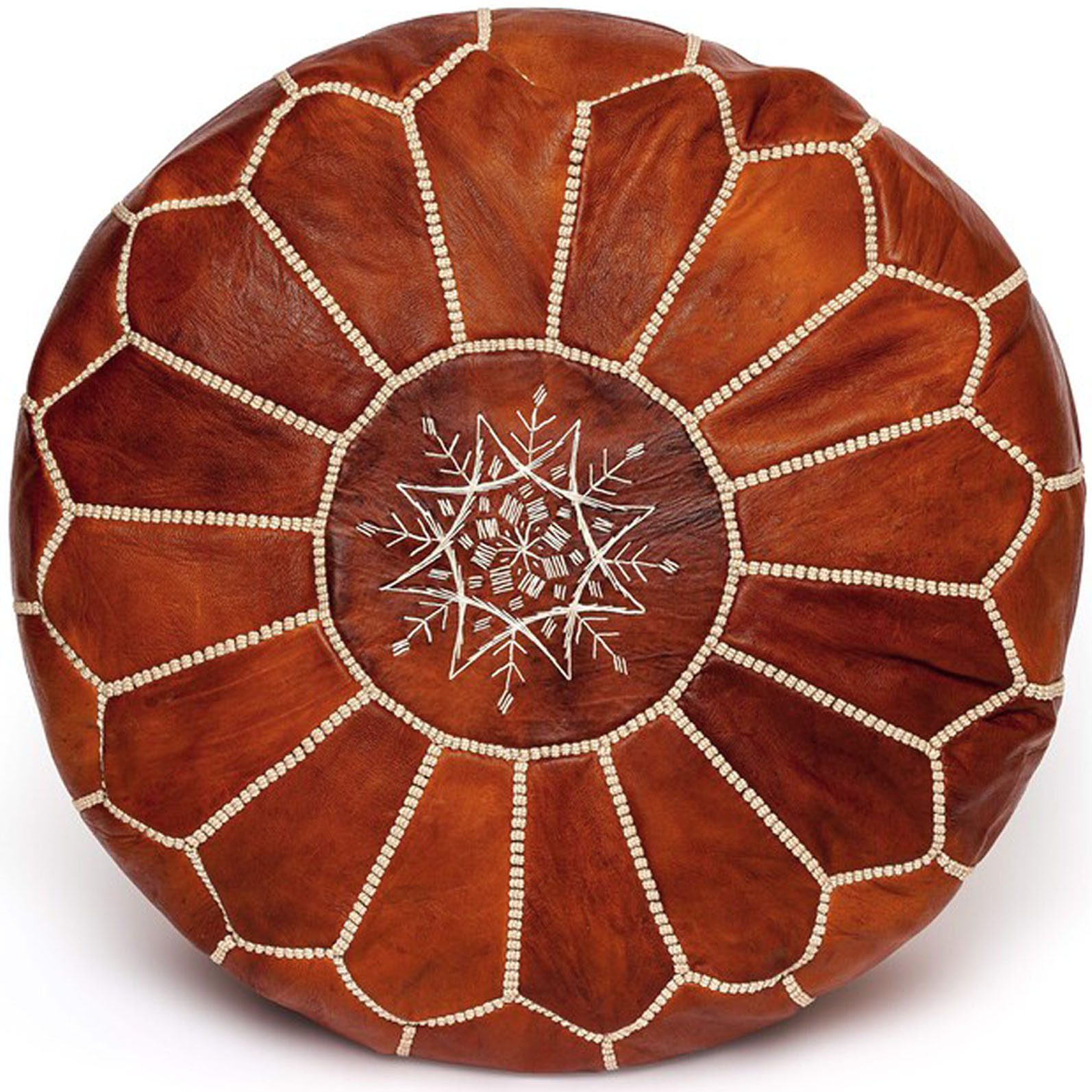 ALMADIH Pouf Leder Pouf Marokkanischer Echtleder Handarbeit Sitzsack günstig online kaufen
