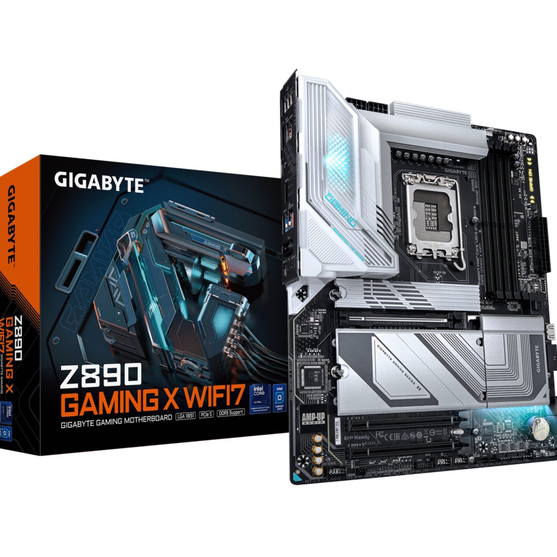 Gigabyte Z890 GAMING X WIFI7 Mainboard - Unterstützt Intel Core Ultra Mainboard