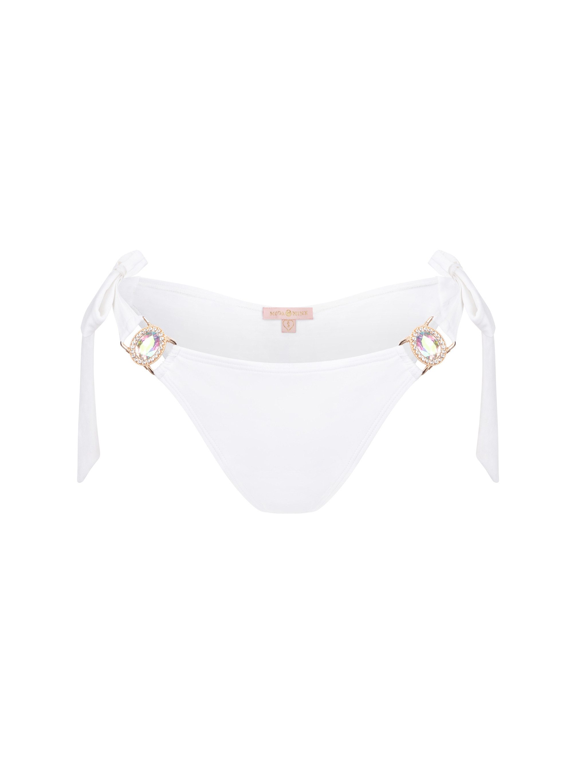 Moda Minx Bikini-Hose Amour Tie Side Brazilian (1-St., Panty) mit seitlicher Bindung und tollem Steinbesatz – Bild 2 von 5