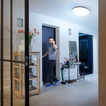 Philips Hue LED Deckenleuchte Bluetooth White Ambiance Deckenleuchte Cher in, Smart Home Dimmfunktion, Leuchtmittel enthalten: Ja, fest verbaut, LED, warmweiss, Deckenlampe, Deckenbeleuchtung, Deckenlicht