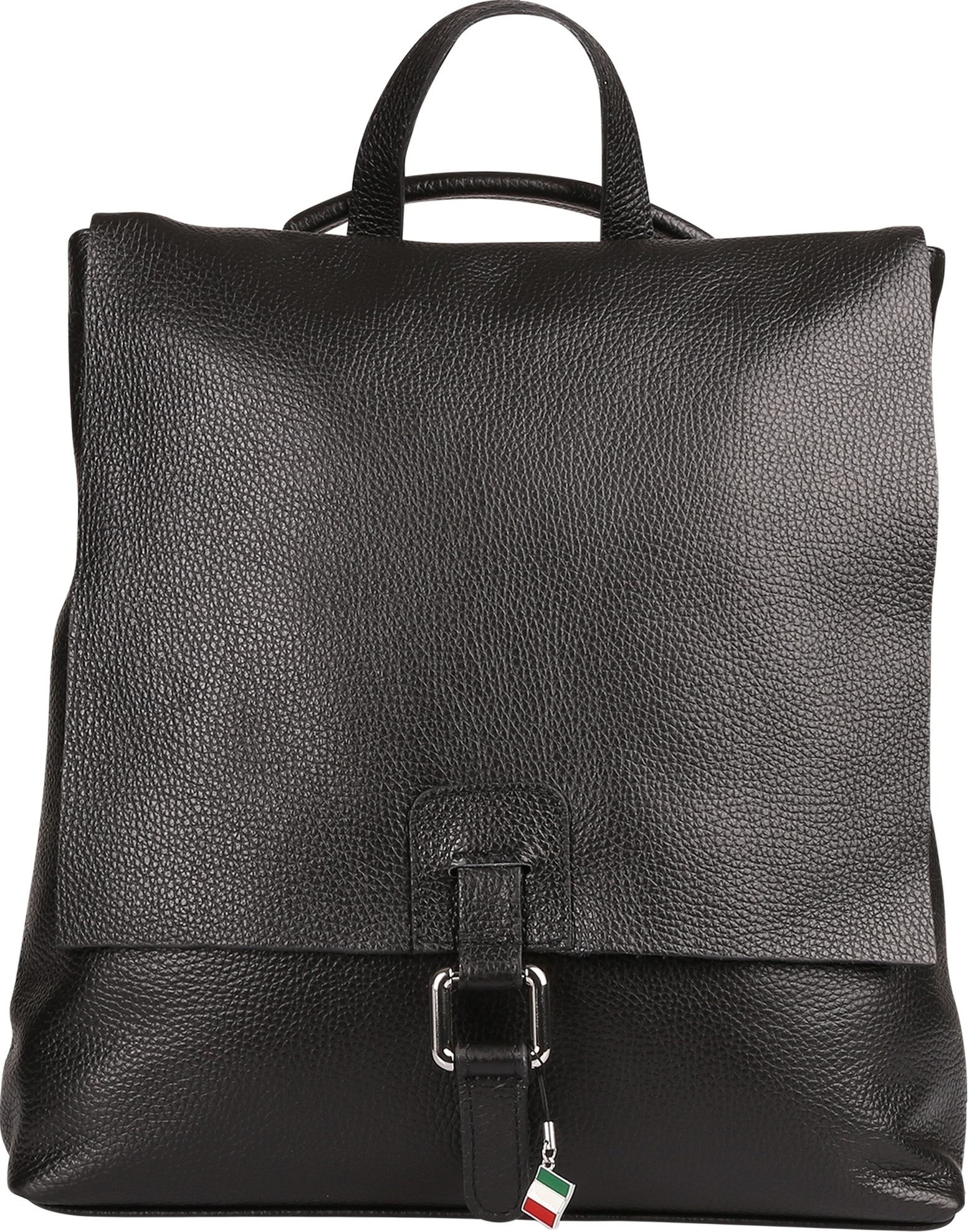 FLORENCE Cityrucksack Florence Rucksack Damen Echtleder, Damen Leder Cityrucksack, schwarz ca. 33cm