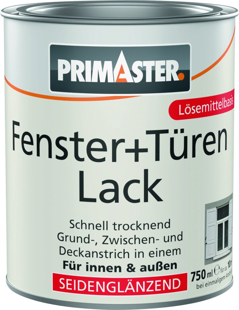Primaster Tür- und Fensterlack Primaster Fenster + Türenlack 750 ml weiß
