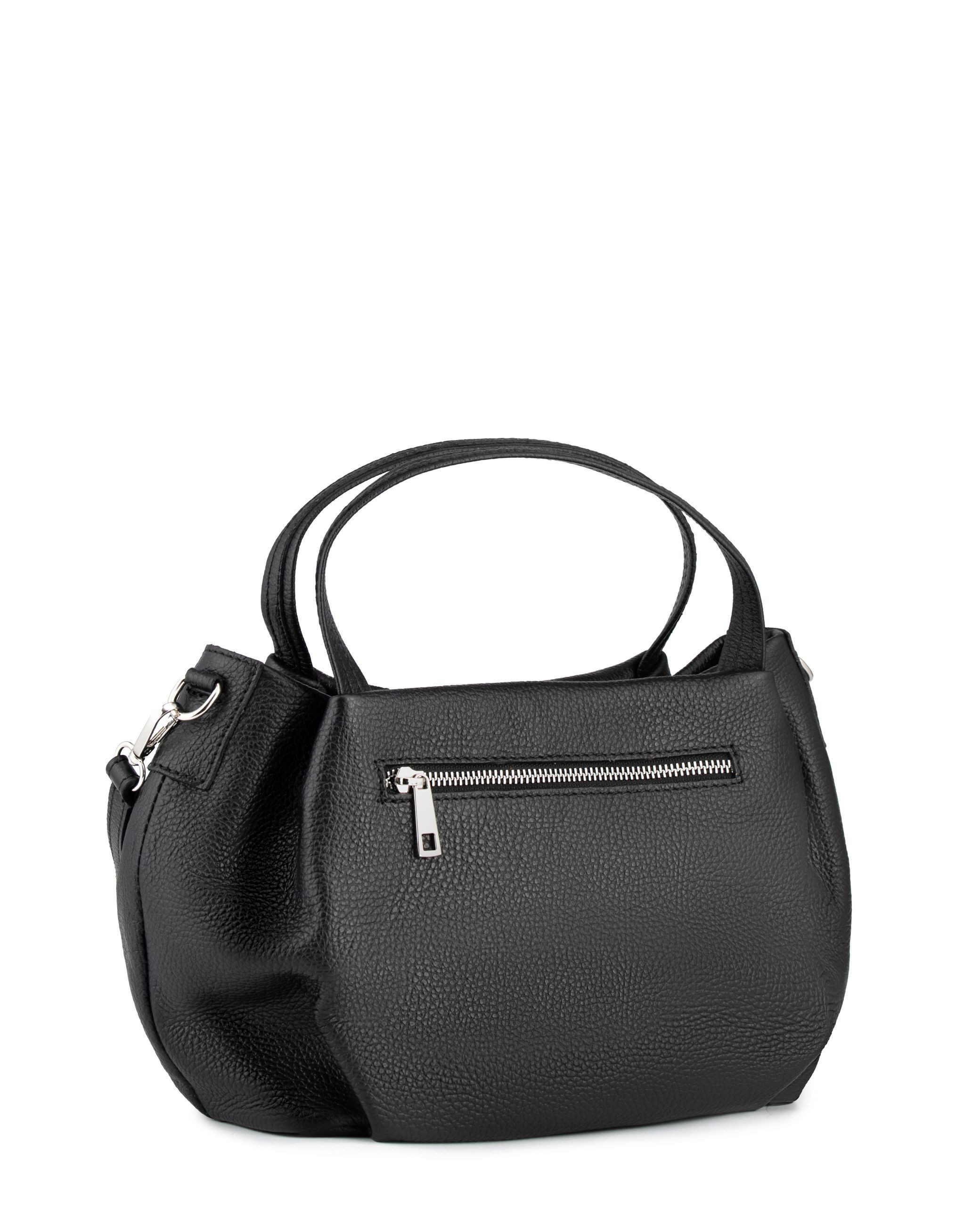 Caspar Henkeltasche Damen Leder Handtasche Schultertasche - PREMIUM LINE - Modell No.823, elegant, robust & unempfindlich - 100% Echtleder - Handmade in Italy – Bild 4 von 5