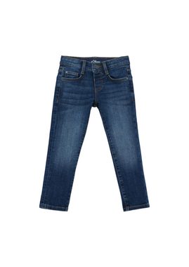 s.Oliver 5-Pocket-Jeans Jeans Brad / Slim Fit / Mid Rise / Slim Leg Waschung, Kontrastnähte