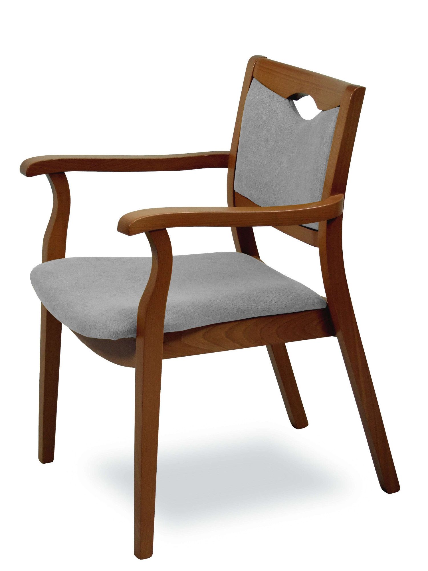 Home affaire Armlehnstuhl London, Stuhl, Komfortsessel, 3 Gestellfarben, Made in Italy (1 St), Extra-komfortabel, ergonomisch, fleckenabweisendes Gewebe, Massivholz
