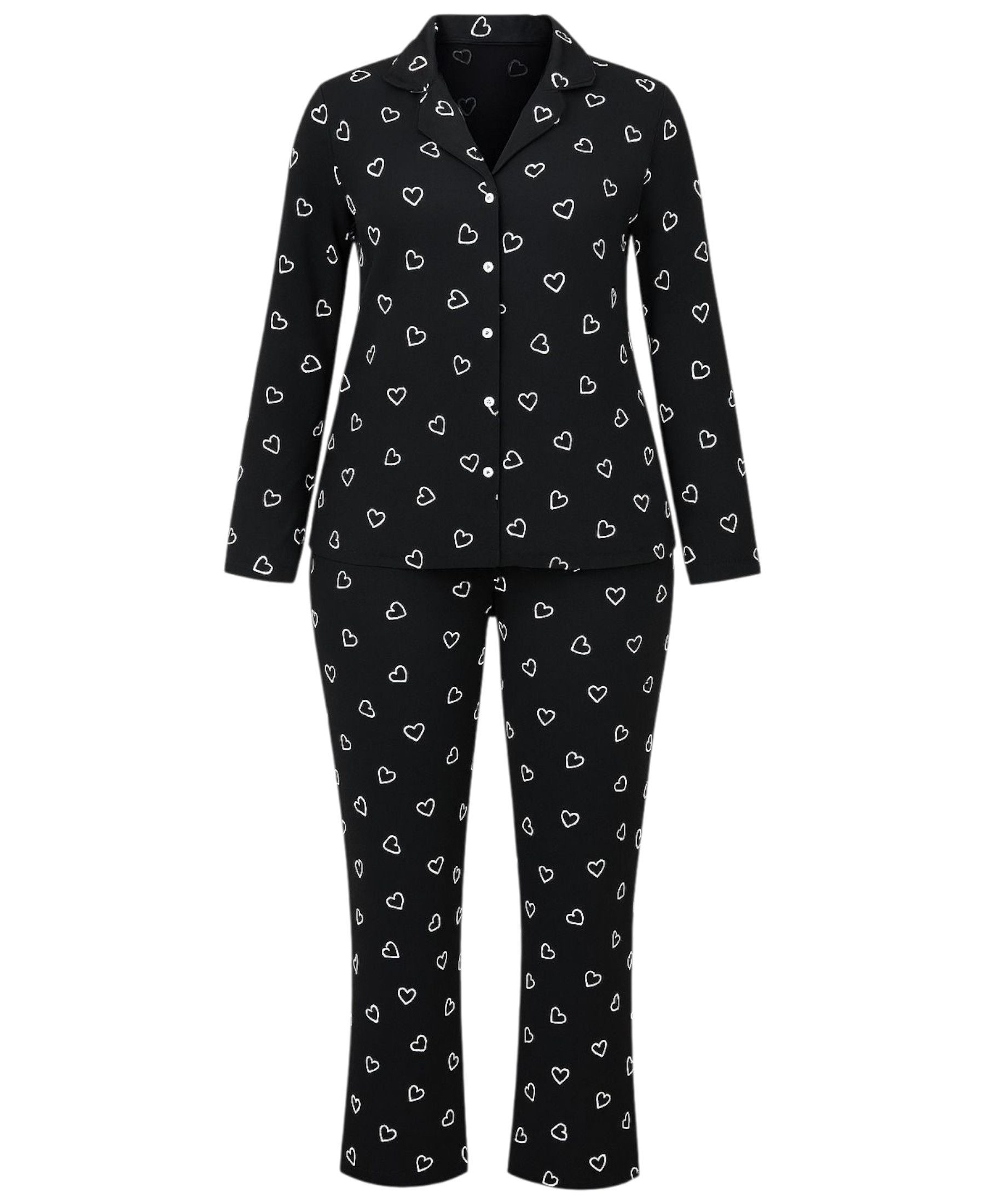 fashionshowcase Pyjama Damen – Langarm Schlafanzug günstig online kaufen