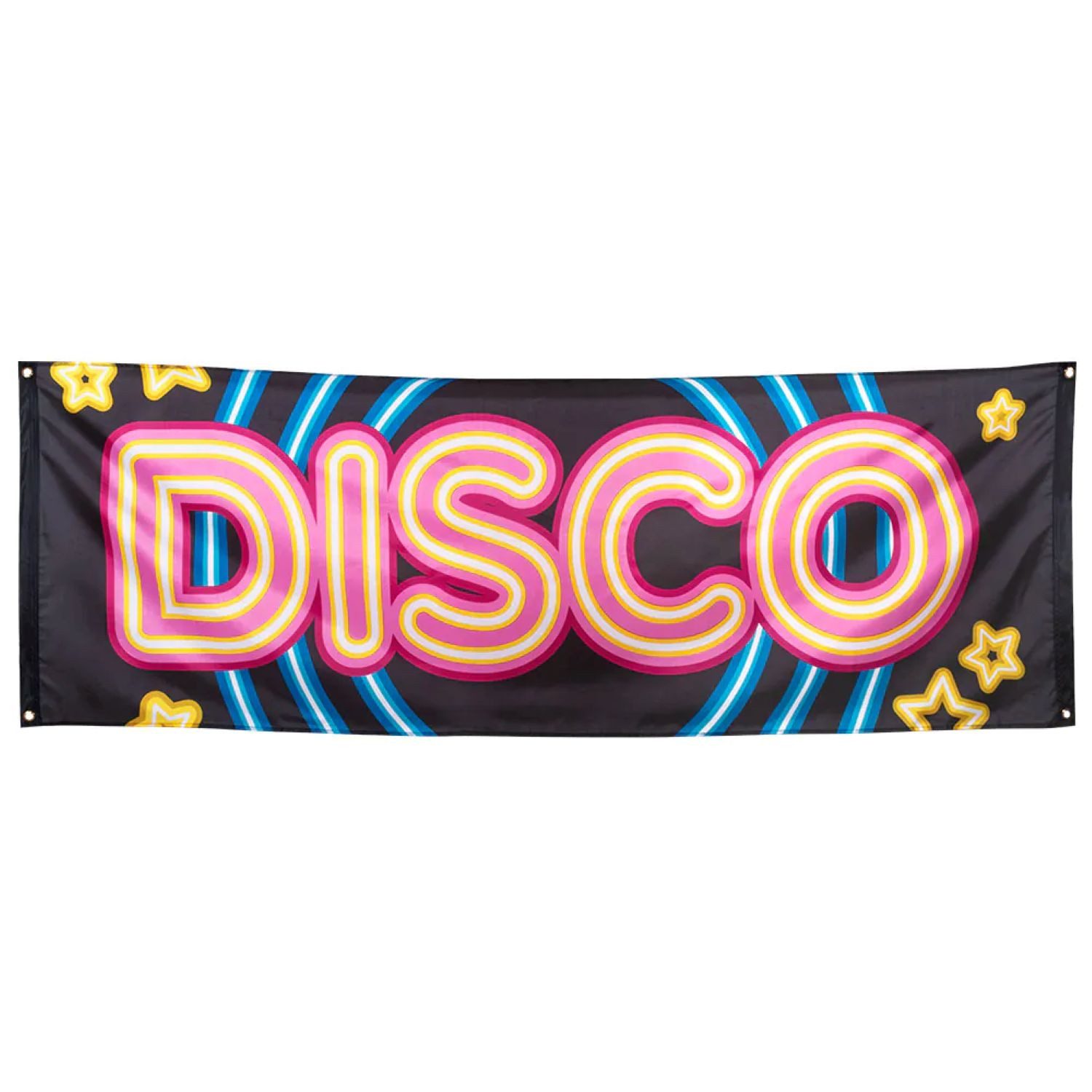 Boland Kostüm Polyester Banner Disco 74x220 cm Party Deko für Disco Karneval Events, Mit stabilen Ösen einfach aufzuhängen