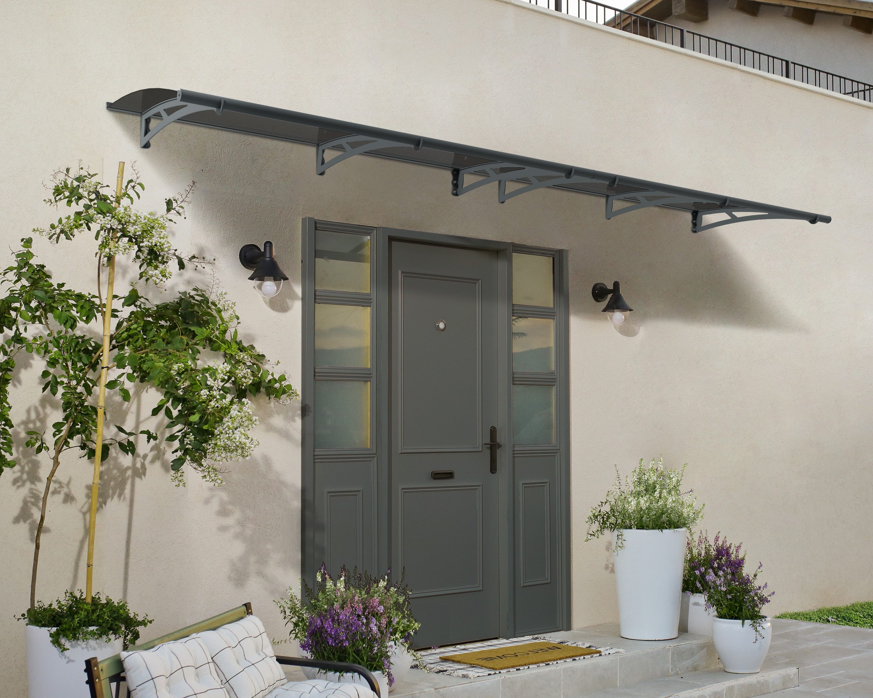 Palram - Canopia Pultvordach Aquila Alu Vordach, robuste Aluminiumstruktur