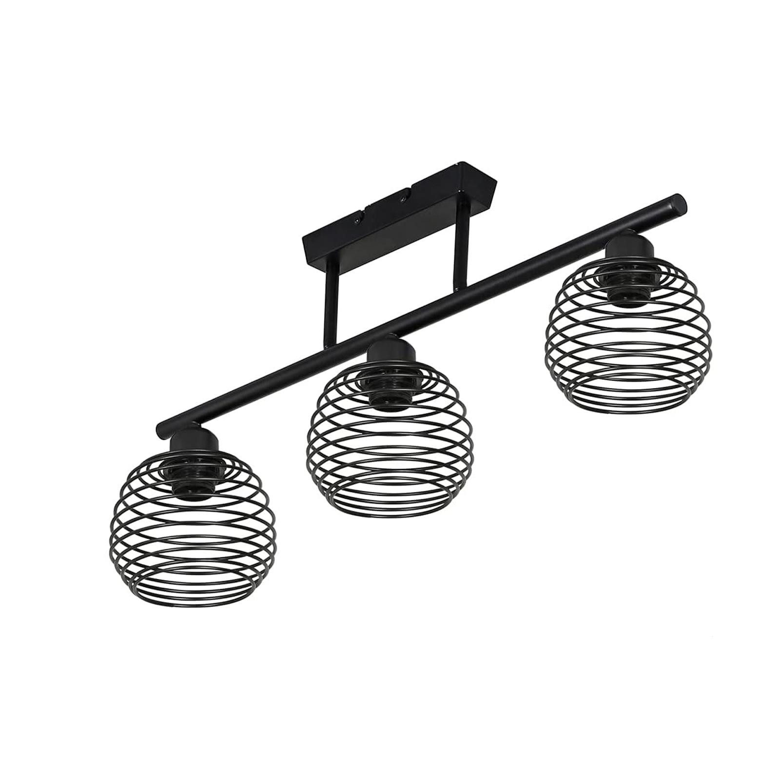 ZMH Deckenleuchte Whonzimmer Retro Schwarze E27 günstig online kaufen