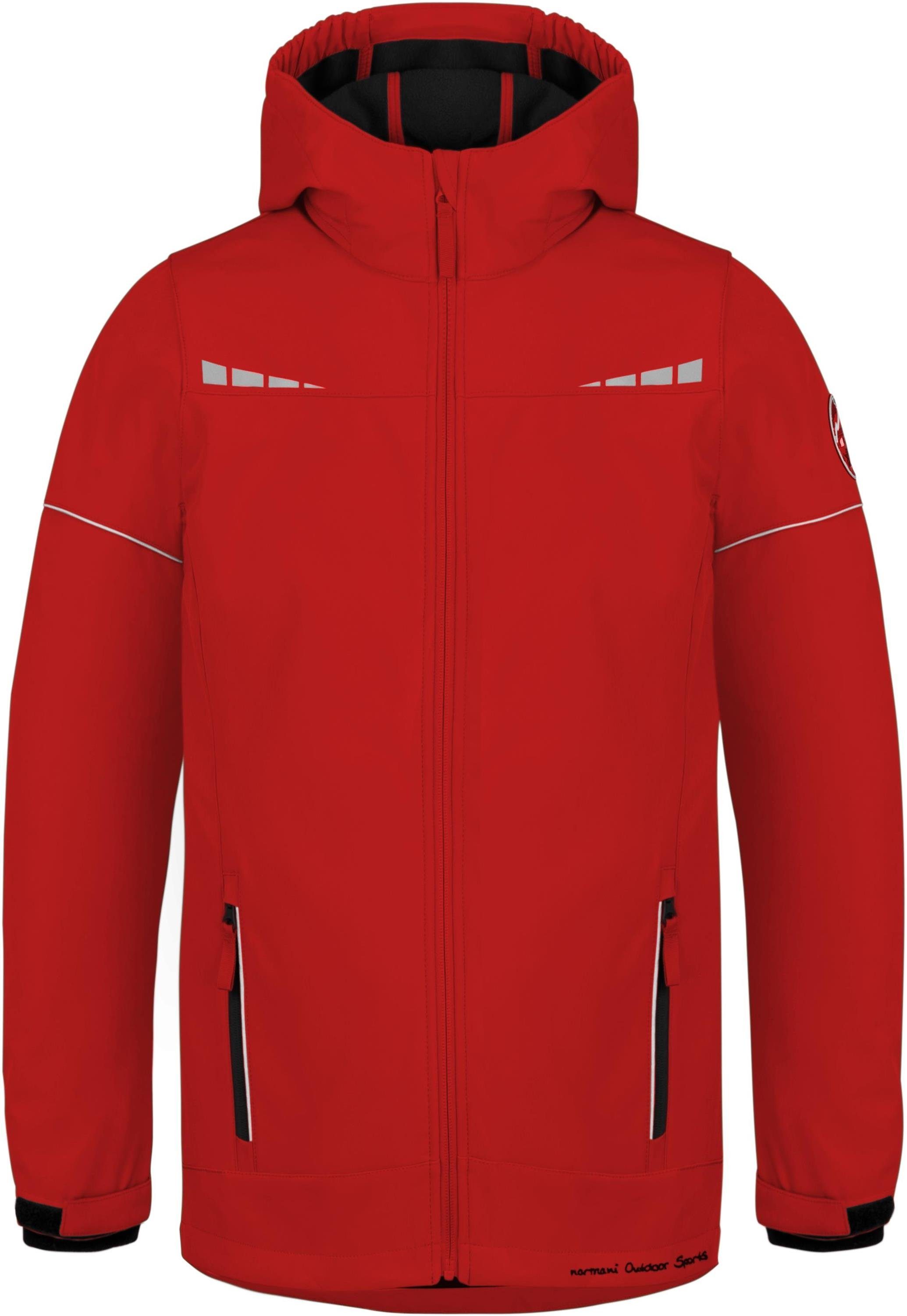 normani Regenjacke Kinder Softshelljacke Galway Wasserdichte Winterjacke Regenjacke mit Fleecefutter Kinderjacke