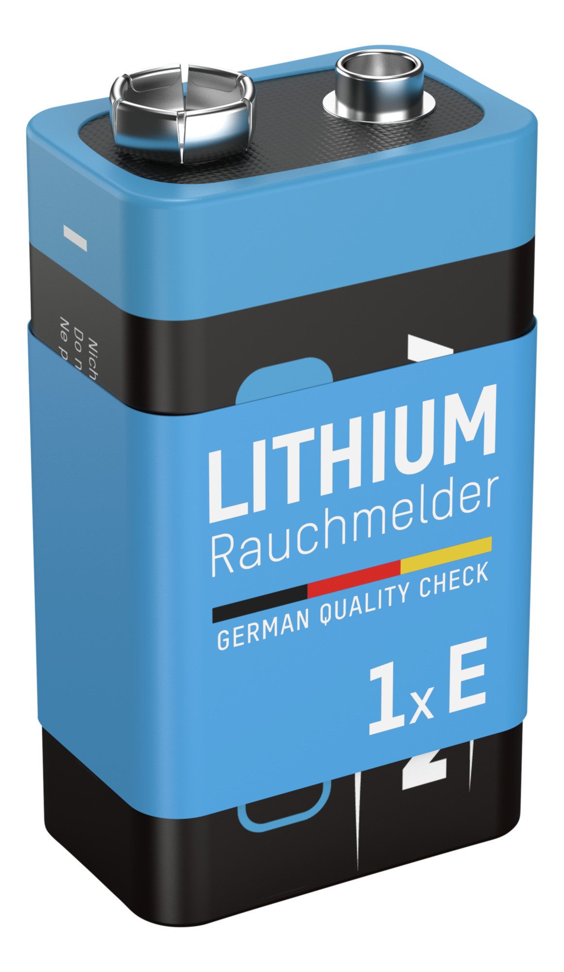 ANSMANN AG Rauchmelder Extrem Lithium Batterie 9V E-Block, 1 Stück Batterie