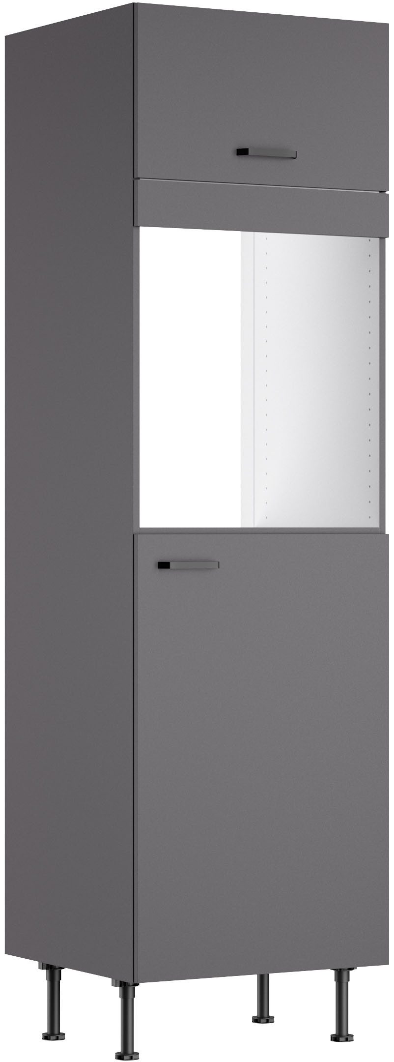 KOCHSTATION Backofen/Kühlumbauschrank KS-Paula 60 cm breit, 211 cm hoch, mit 1 Klappe, 1 Tür