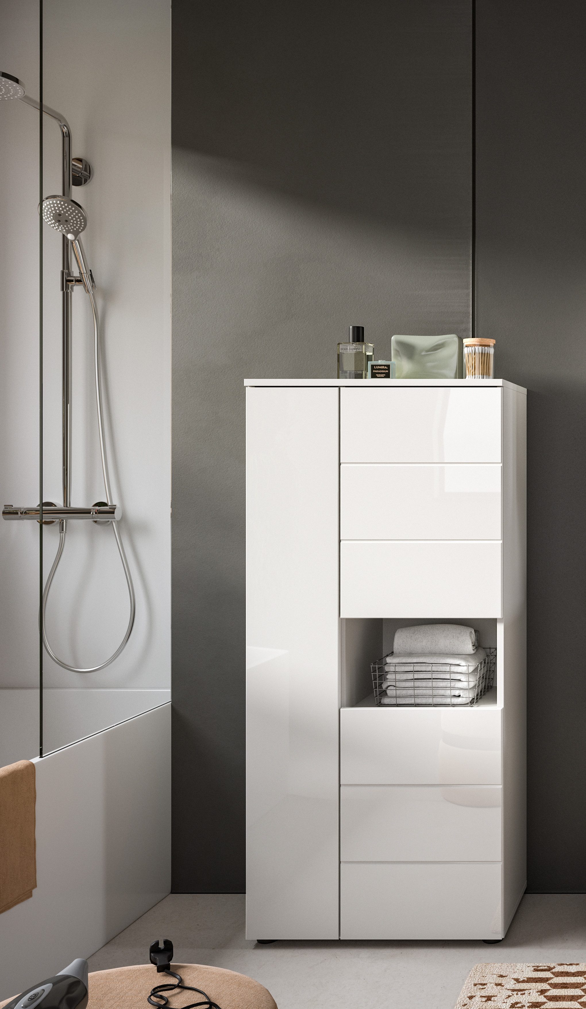 furnling Hochschrank Vera 1 offenes Fach, günstig online kaufen
