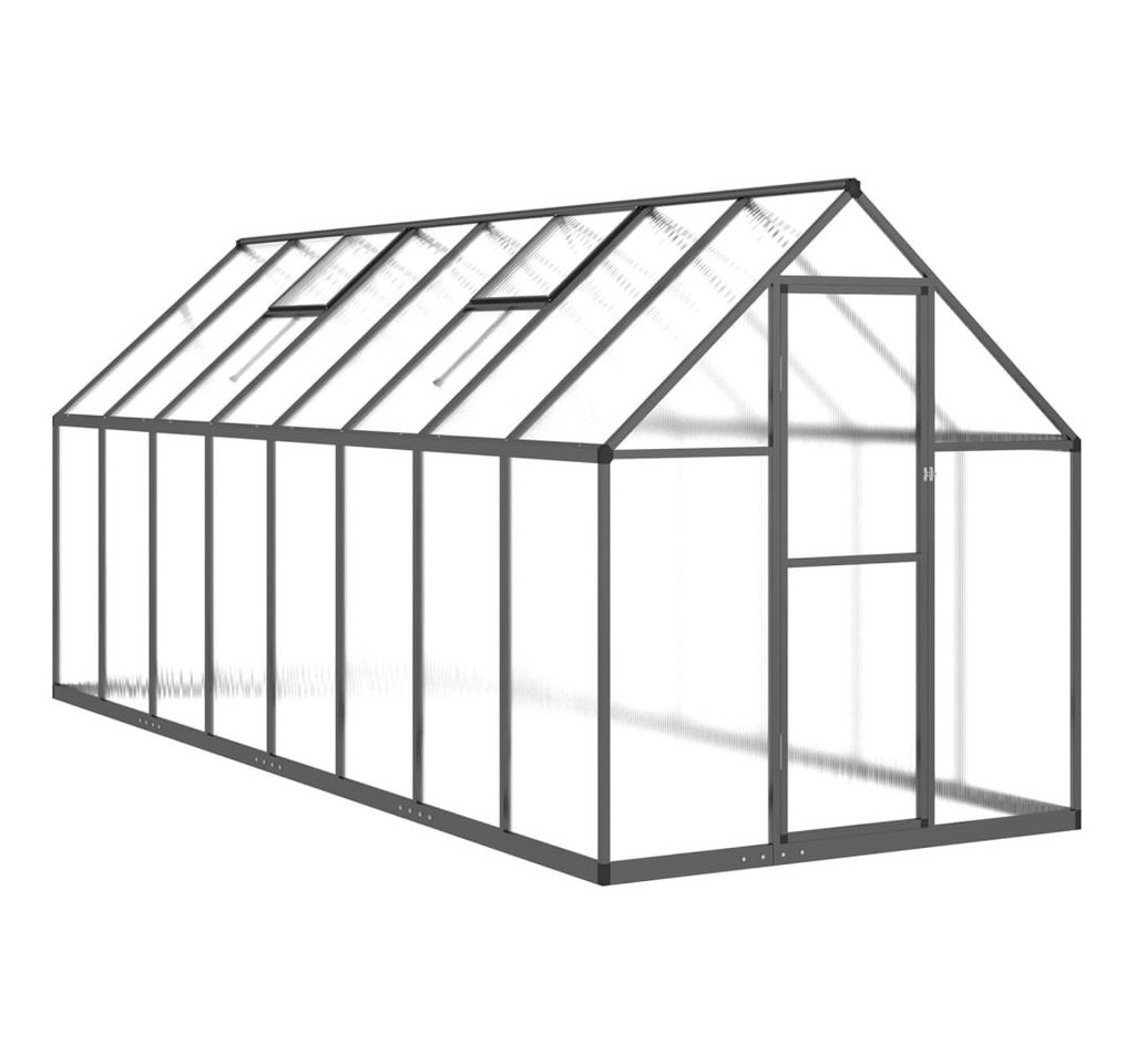 furnicato Gewächshaus mit Fundamentrahmen Anthrazit 445x169x195 cm Alu schwarz | Rabatt: 23% furnicato Gewächshaus mit Fundamentrahmen Anthrazit 445x169x195 cm Alu schwarz | Rabatt: 23%