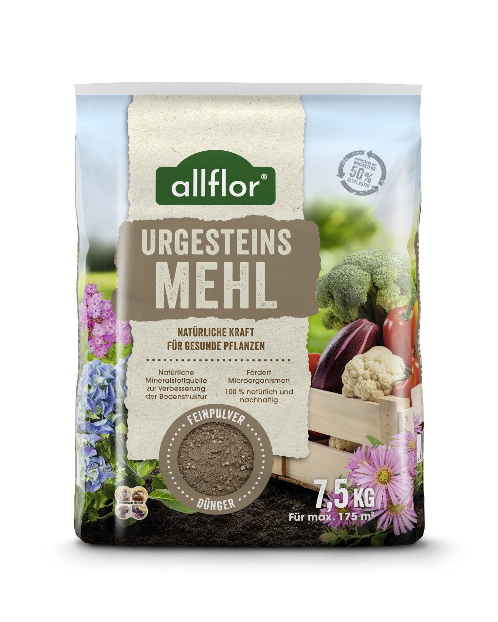 Allflor Universaldünger Allflor Urgesteinsmehl 7,5 kg