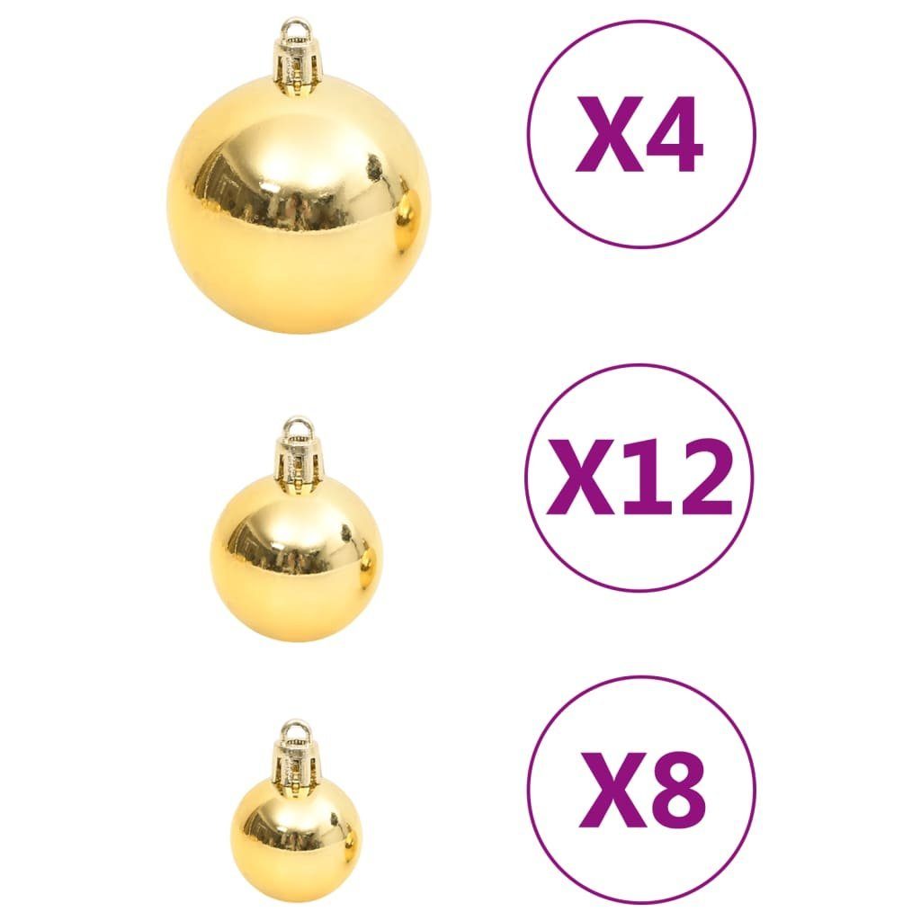 (111-tlg) Weihnachtskugel-Set vidaXL Christbaumschmuck 111-tlg. Golden Polystyrol