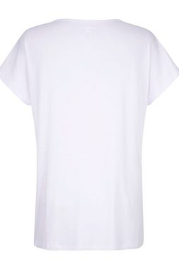 MIAMODA Rundhalsshirt T-Shirt oversized Blumendruck