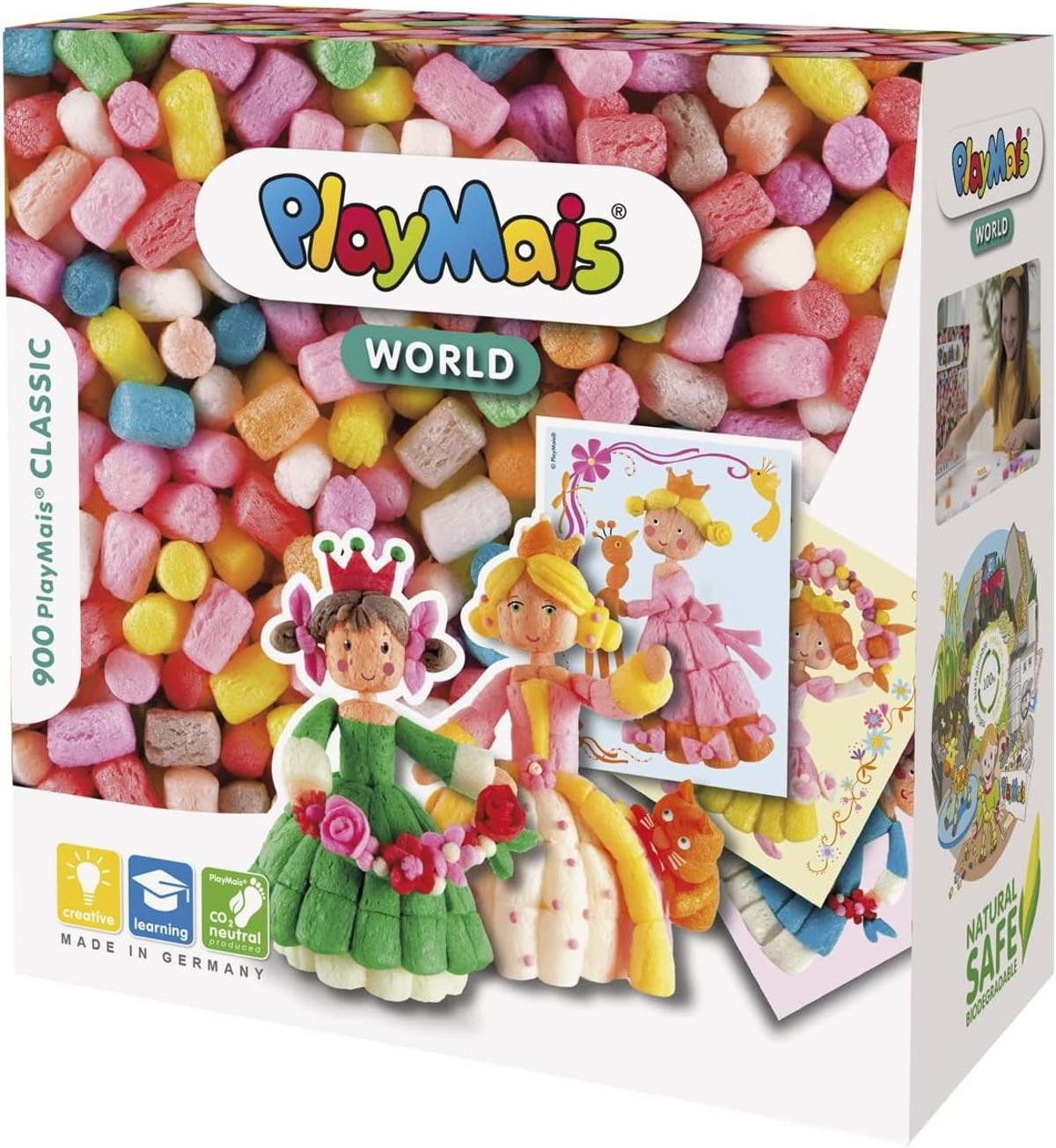 PlayMais Kreativset Playmais WORLD Princess Bastel-Set 900 Teile Vorlagen & Anleitungen 3+