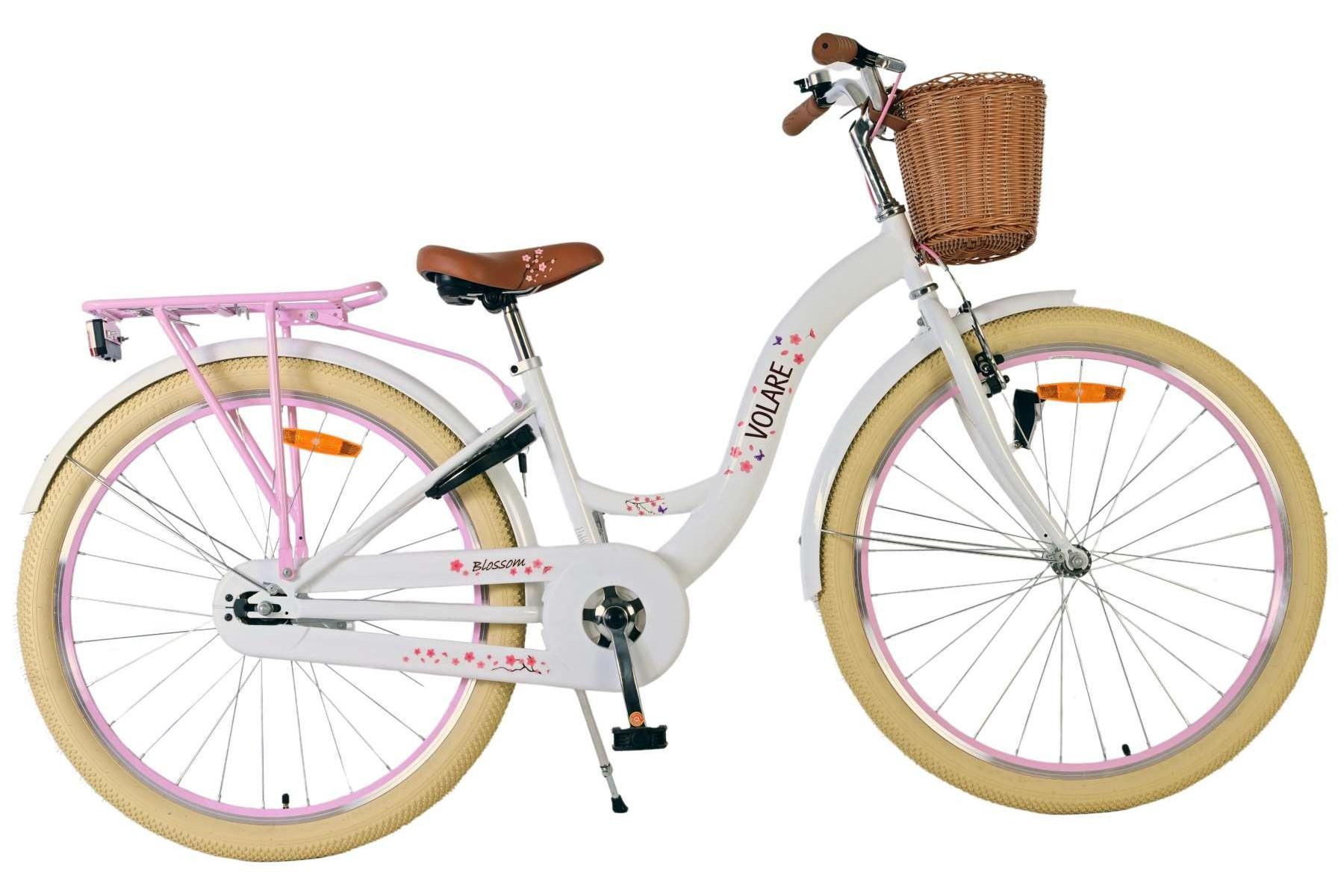 Kinderfahrrad Volare Blossom Kinderfahrrad für Mädchen - 26 Zoll in Weiß