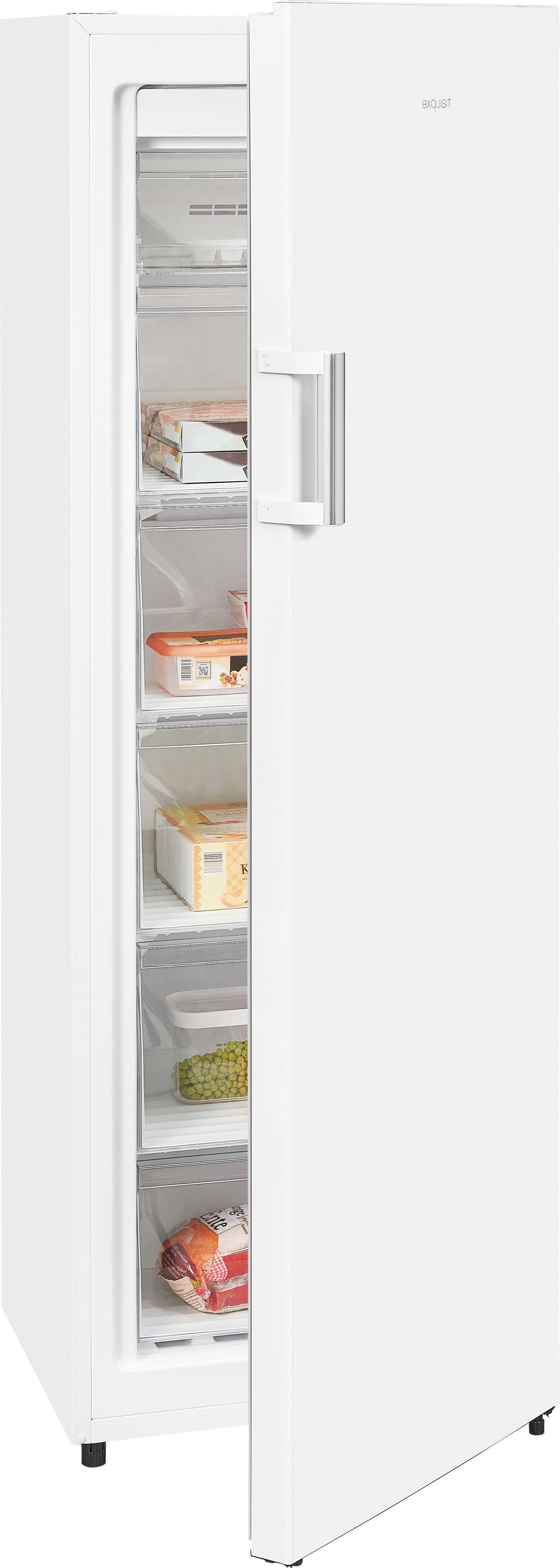 exquisit Gefrierschrank GS271-NF-H-010E weiss, 169,1 cm hoch, 55,9 cm breit