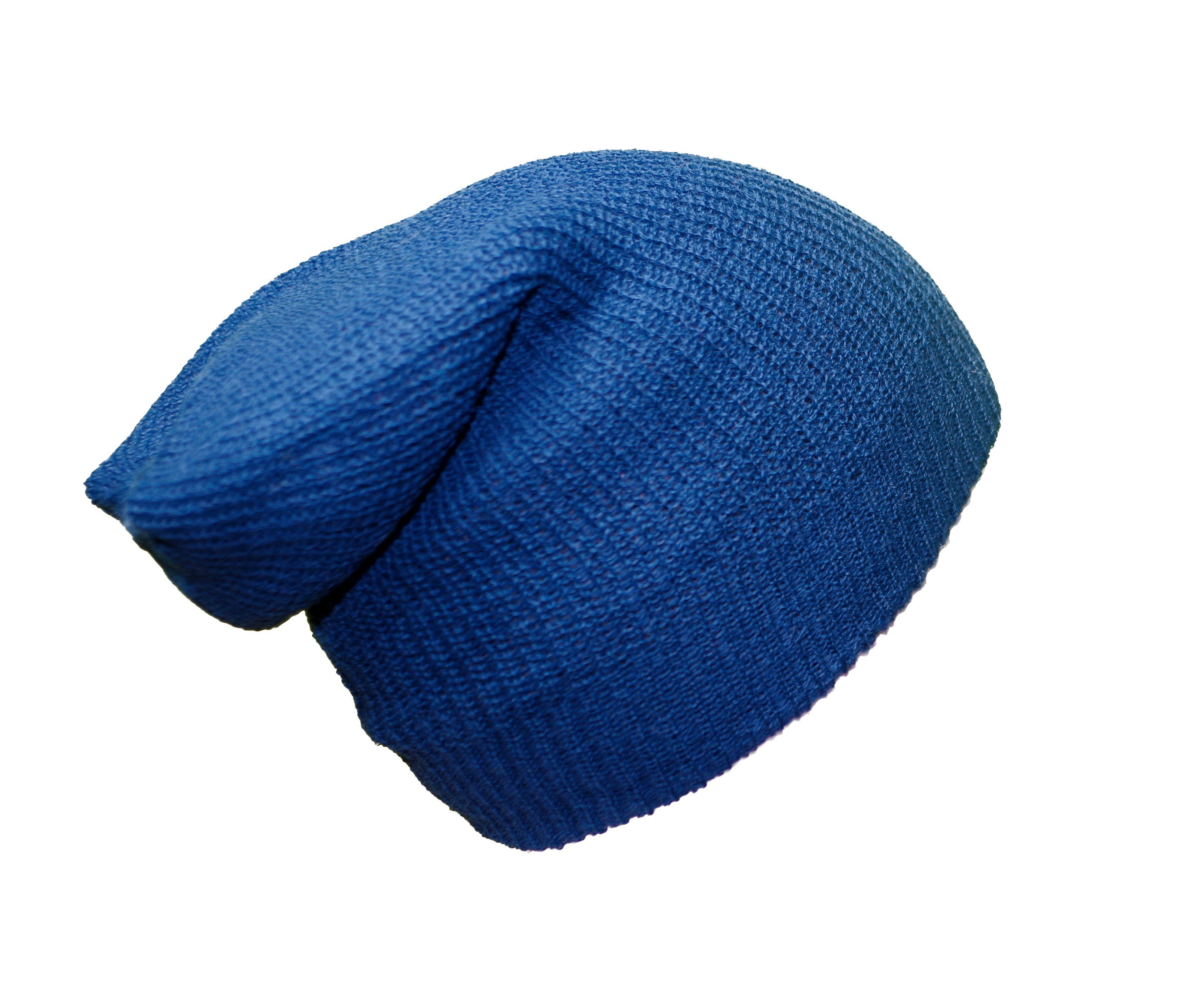 Posh Gear Strickmütze Alpaka Mütze Rettolana aus 100% Alpakawolle blau / grau