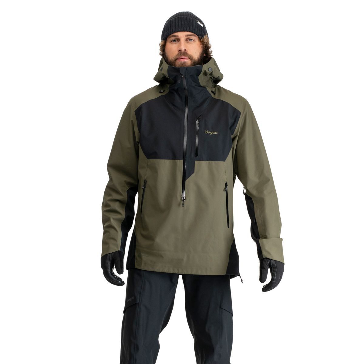 Bergans Skijacke Oppdal 3L Shell Anorak Unisex Hochwertiger Skianorak mit wasserdichtem, atmungsaktivem Material und