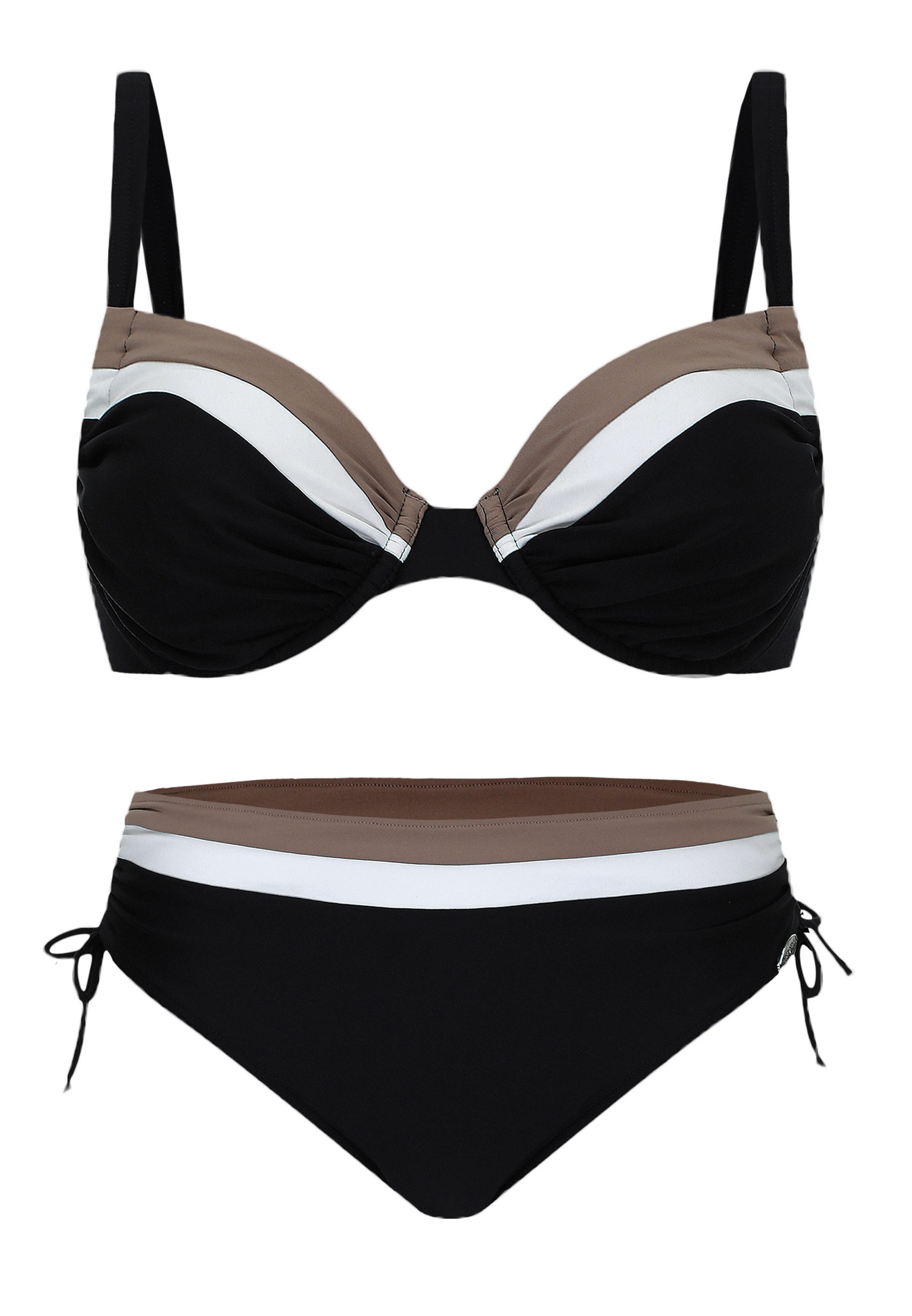 Sunflair Bügel-Bikini Basic (Set, 2-St) Bikini-Set - Schnelltrocknend - Oberteil mit Softschalen