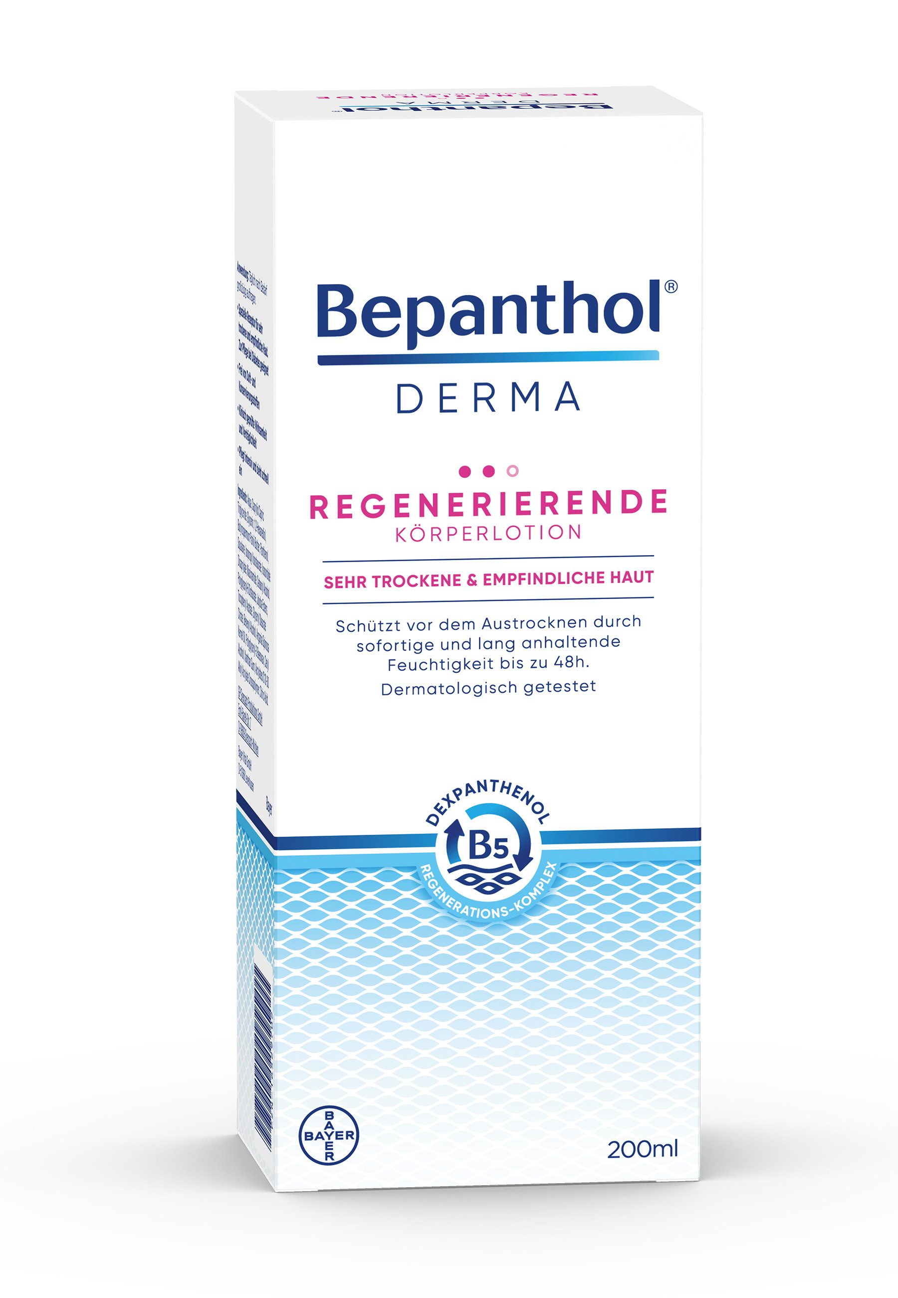 Bepanthol Körperlotion Regenerierende Körperlotion, schützt vor Austrocknen durch lang anhaltende Feuchtigkeit bis zu 48h