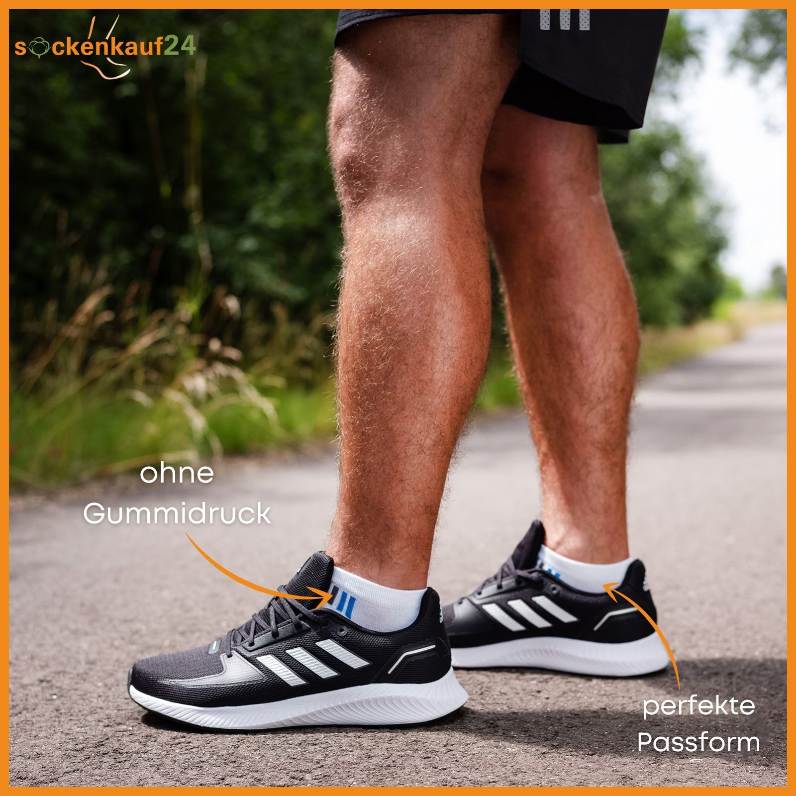 sockenkauf24 Sneakersocken 8, 12 oder 20 Paar Sneaker Socken SPORT (47-50, 8-Paar, 16735) Socken Damen & Herren Sportsocken - WP