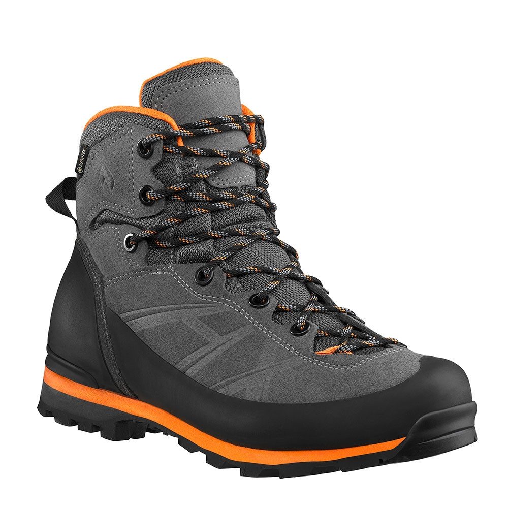 haix RAMBLE GTX robuste Wanderstiefel grau-orange Stiefel