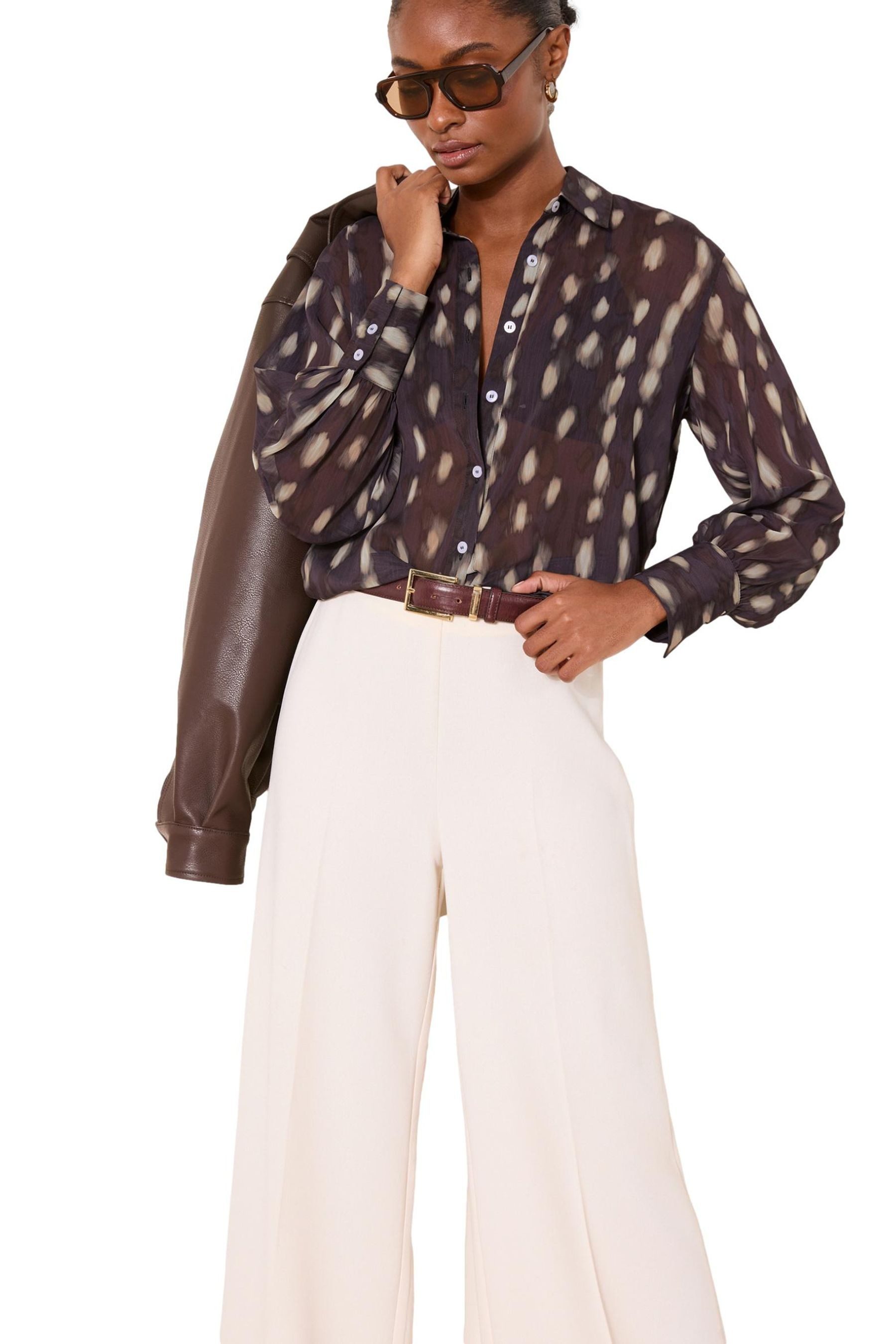 LIPSY Hemdbluse Lipsy Bluse aus Satin, Regular (1-tlg)