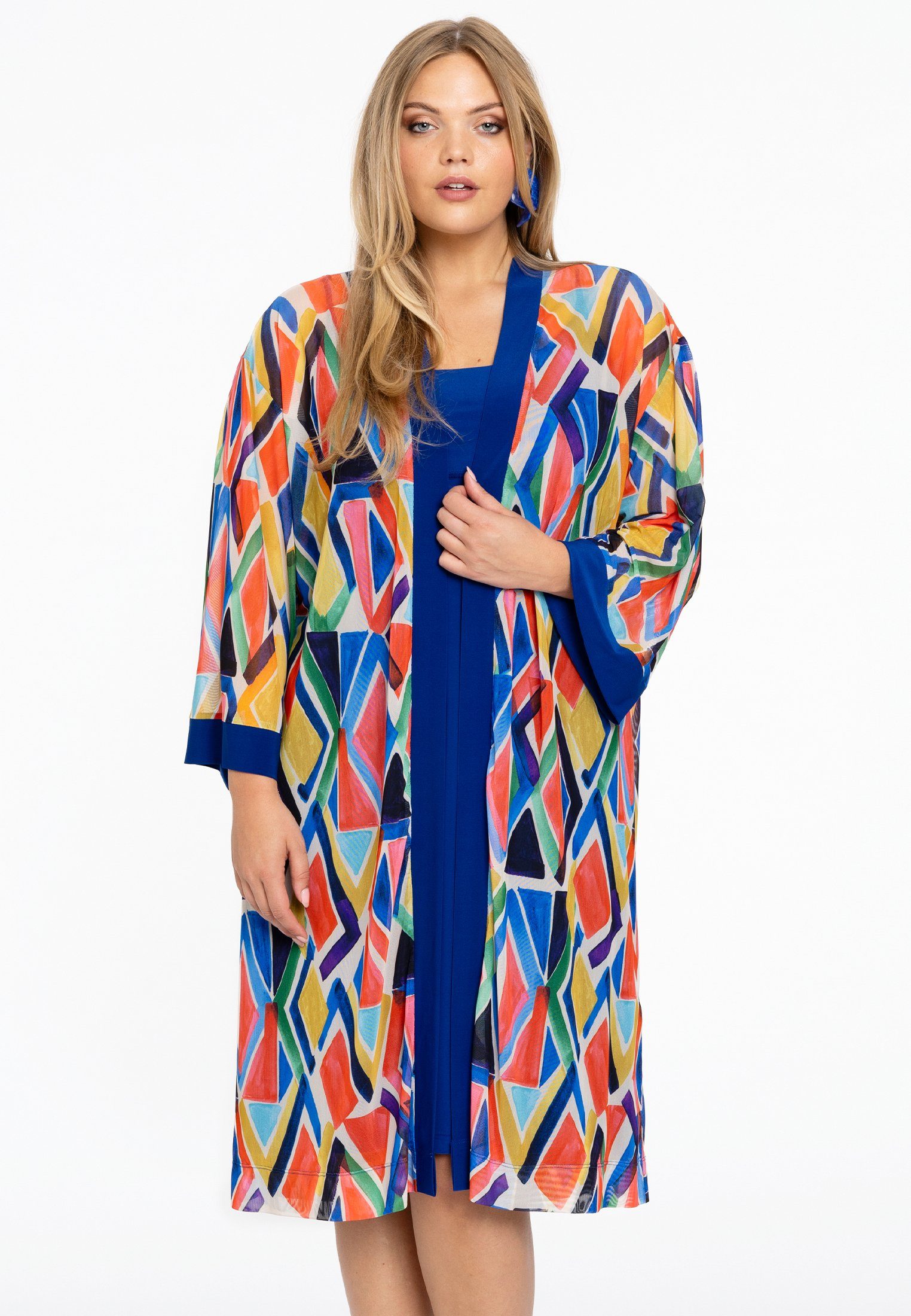 YOEK Cardigan Damen Kimono Große Größen