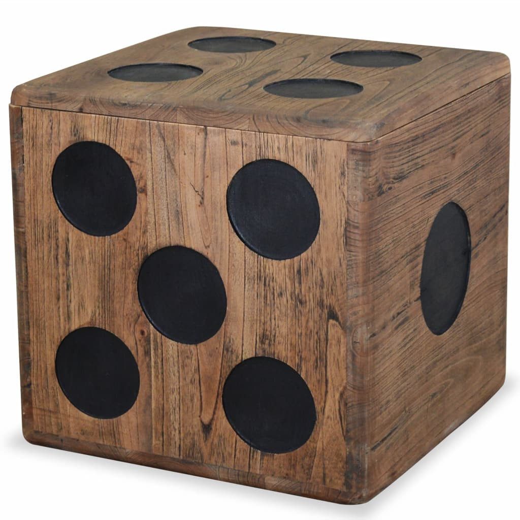 vidaXL Truhe Design-2 Aufbewahrungsbox Holzkiste mit Deckel Mindi-Holz 40x40x40 cm